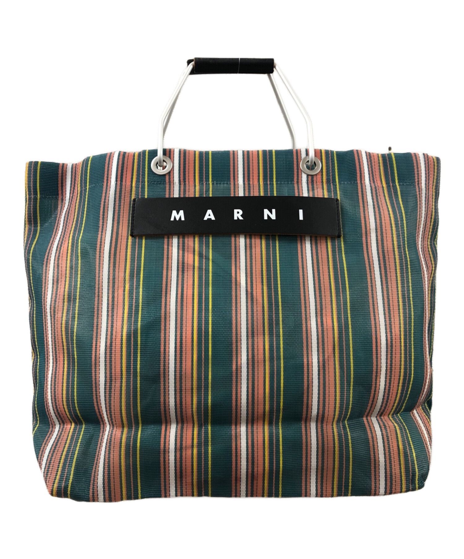 中古・古着通販】MARNI (マルニ) MARKET STRIPE BAG グリーン×オレンジ｜ブランド・古着通販 トレファク公式【TREFAC  FASHION】スマホサイト