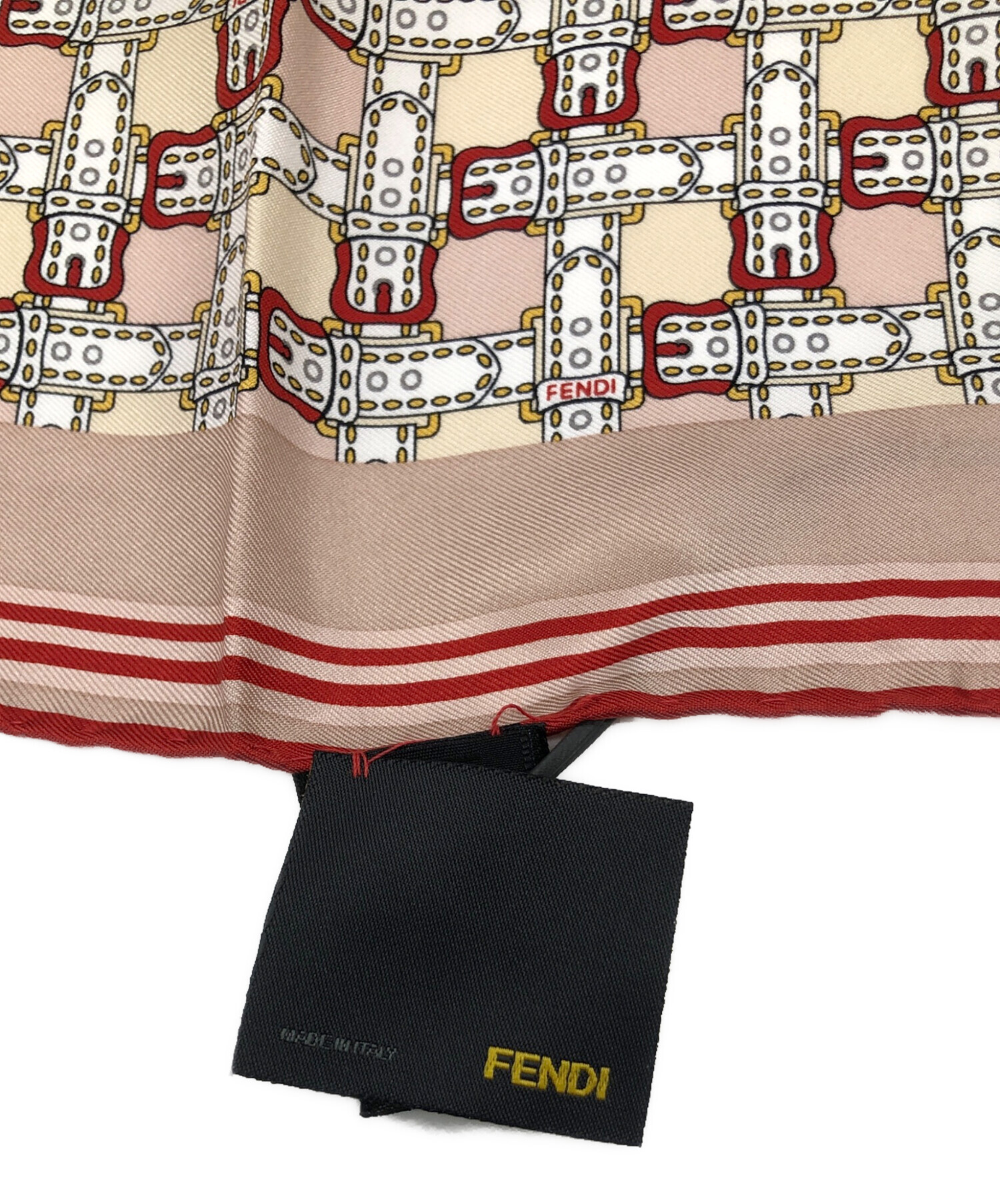 中古・古着通販】FENDI (フェンディ) シルクスカーフ レッド×ピンク 未使用品｜ブランド・古着通販 トレファク公式【TREFAC  FASHION】スマホサイト