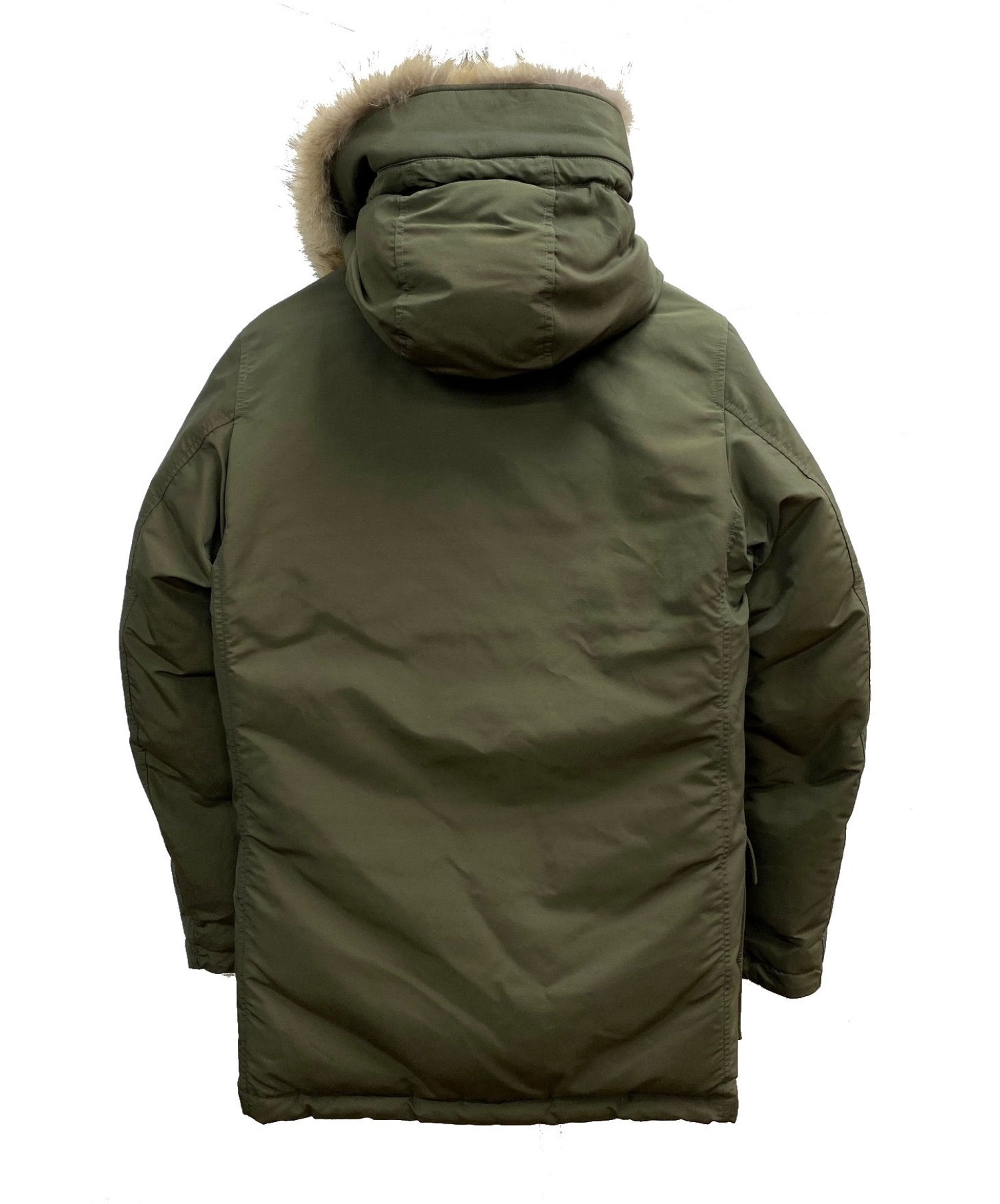 WOOLRICH (ウールリッチ) アークティックパーカー グリーン×ベージュ サイズ:US XXS　EU XS