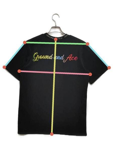 【中古・古着通販】GROUND/N/ACE (グランダンエース) プリントTシャツ ブラック サイズ:M 未使用品｜ブランド・古着通販  トレファク公式【TREFAC FASHION】スマホサイト