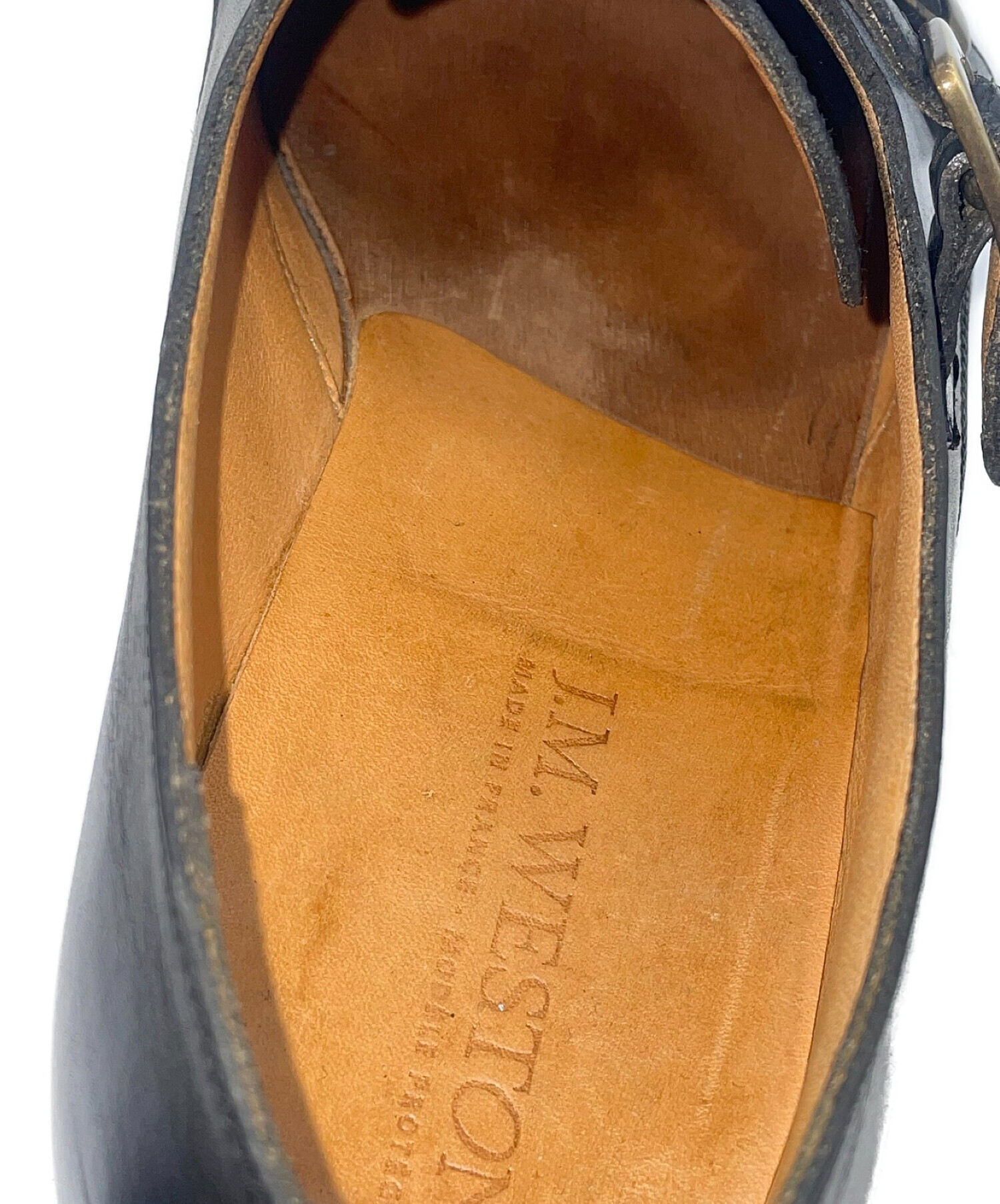 純正割引J.M.WESTON Wモンクストラップシューズ 靴
