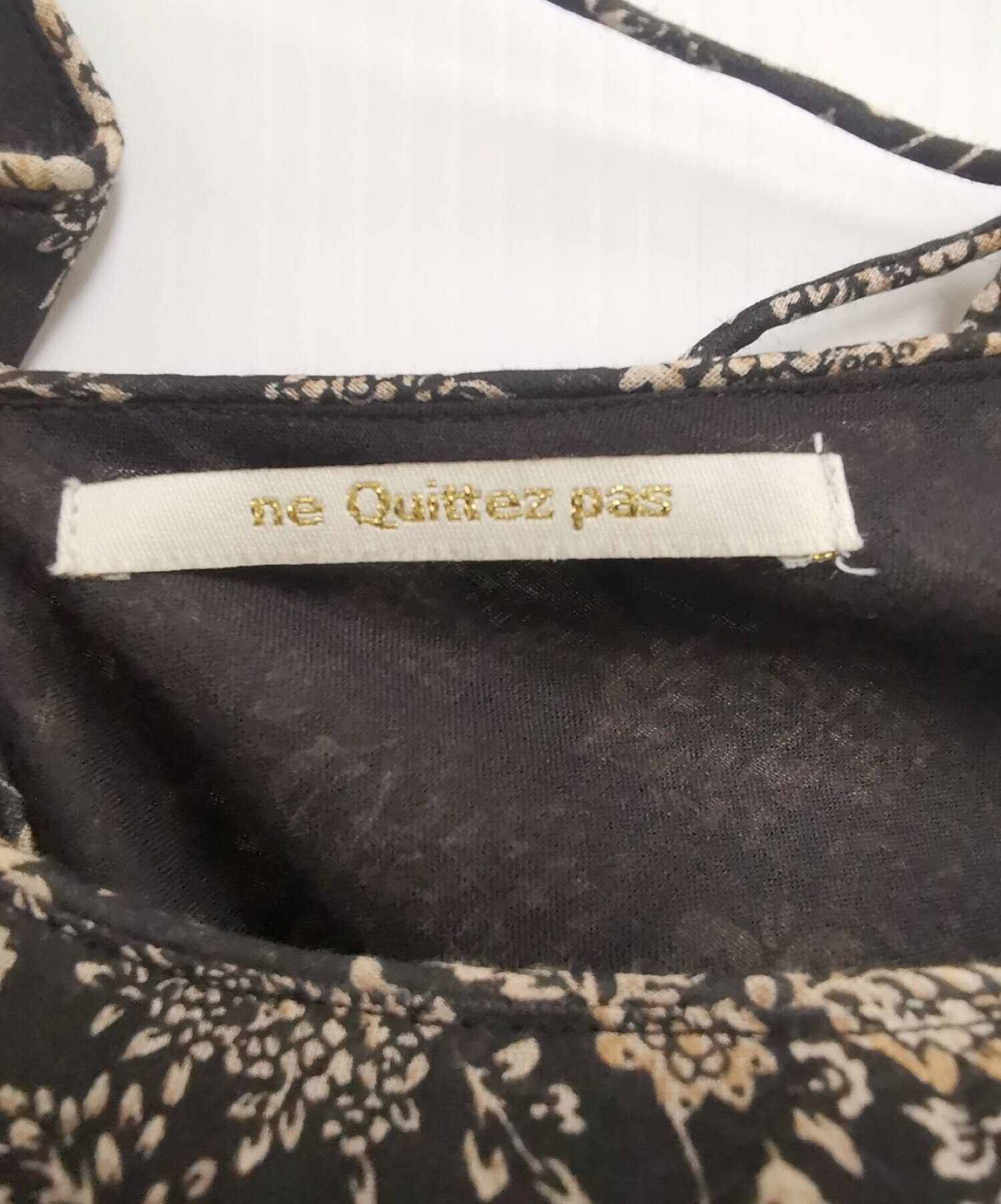 中古・古着通販】ne quittez pas (ヌキテパ) 花柄ロングワンピース