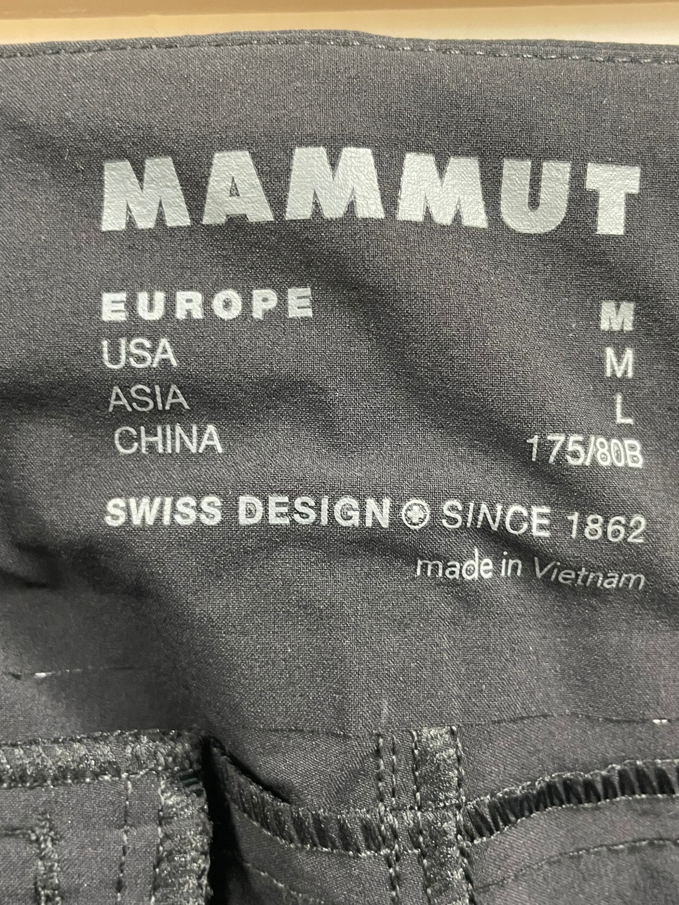 中古・古着通販】MAMMUT (マムート) ナイロンパンツ ブラック サイズ:M