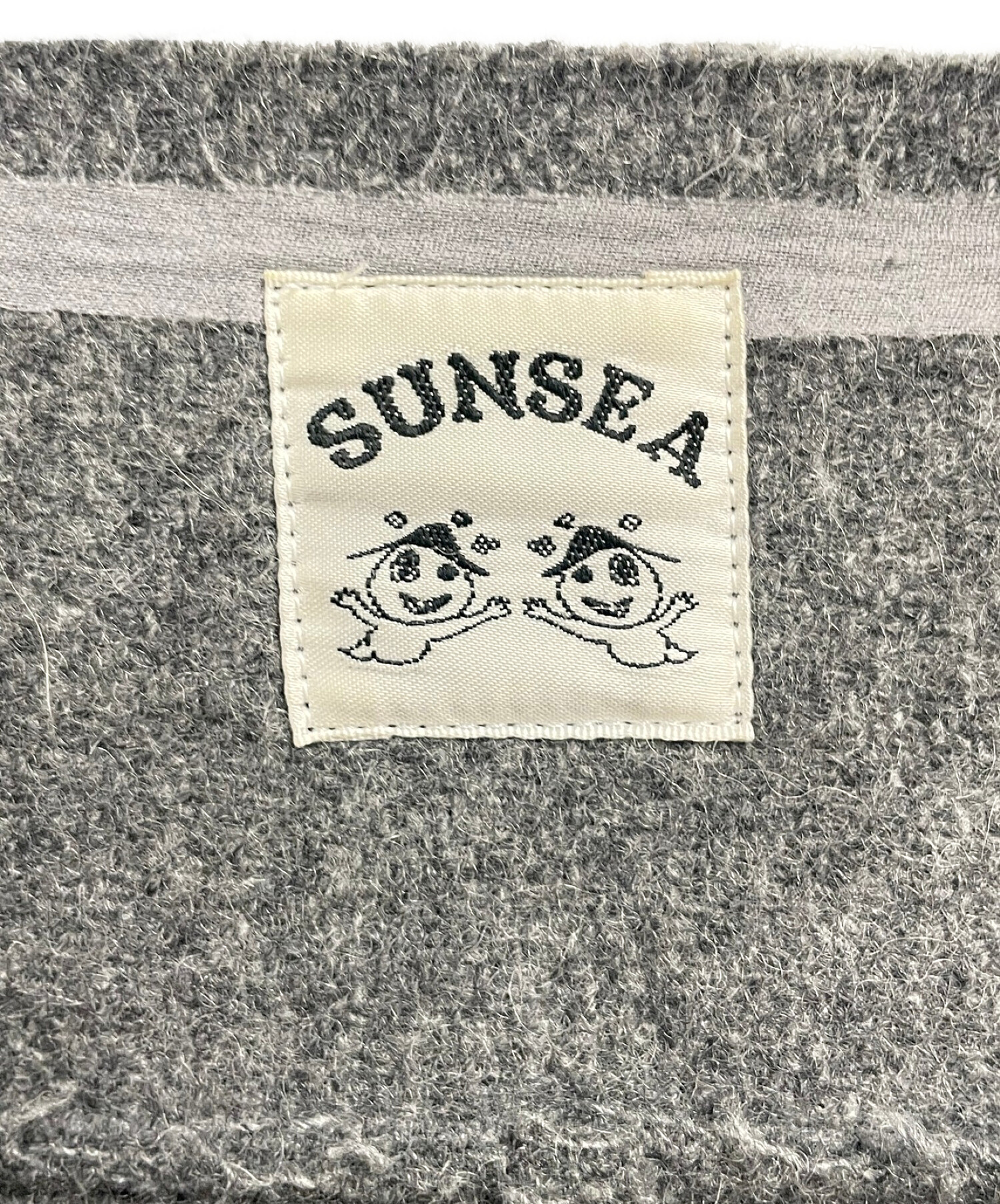 中古・古着通販】SUNSEA (サンシー) レザースリーブウールジャケット グレー×ブラック サイズ:M｜ブランド・古着通販  トレファク公式【TREFAC FASHION】スマホサイト