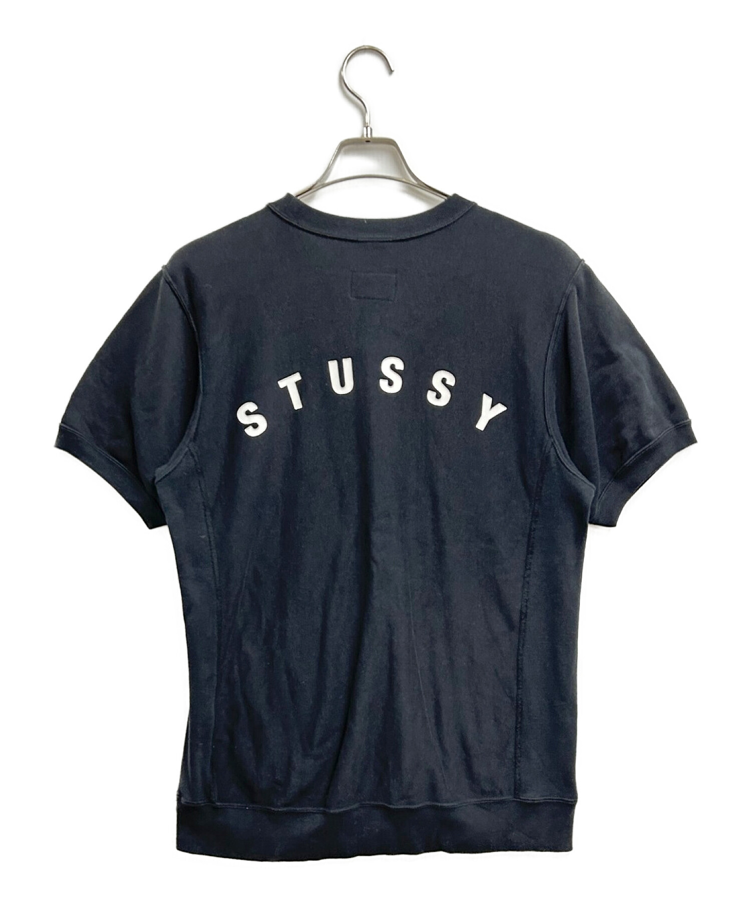 Champion (チャンピオン) stussy (ステューシー) スウェットTシャツ ブラック サイズ:M