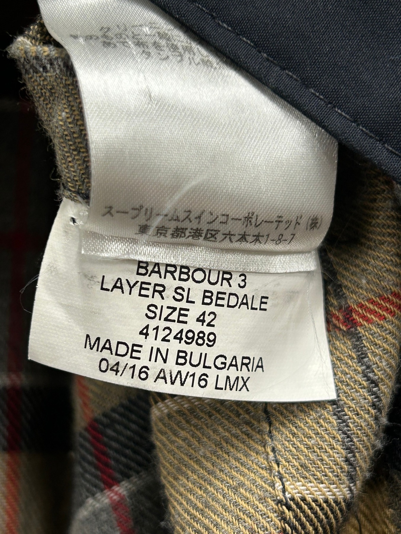 Barbour (バブアー) ビデイルジャケット ネイビー サイズ:42