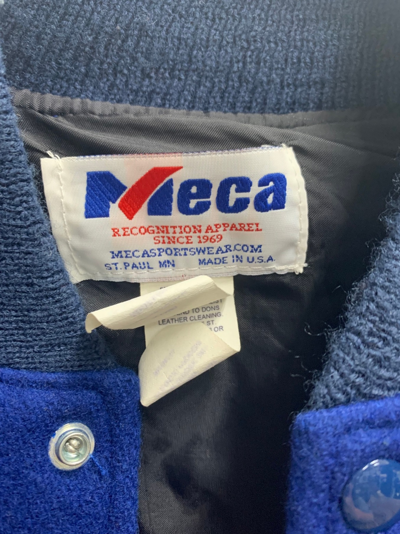 meca sportswear メカスポーツ スタジャン  80s ヴィンテージ