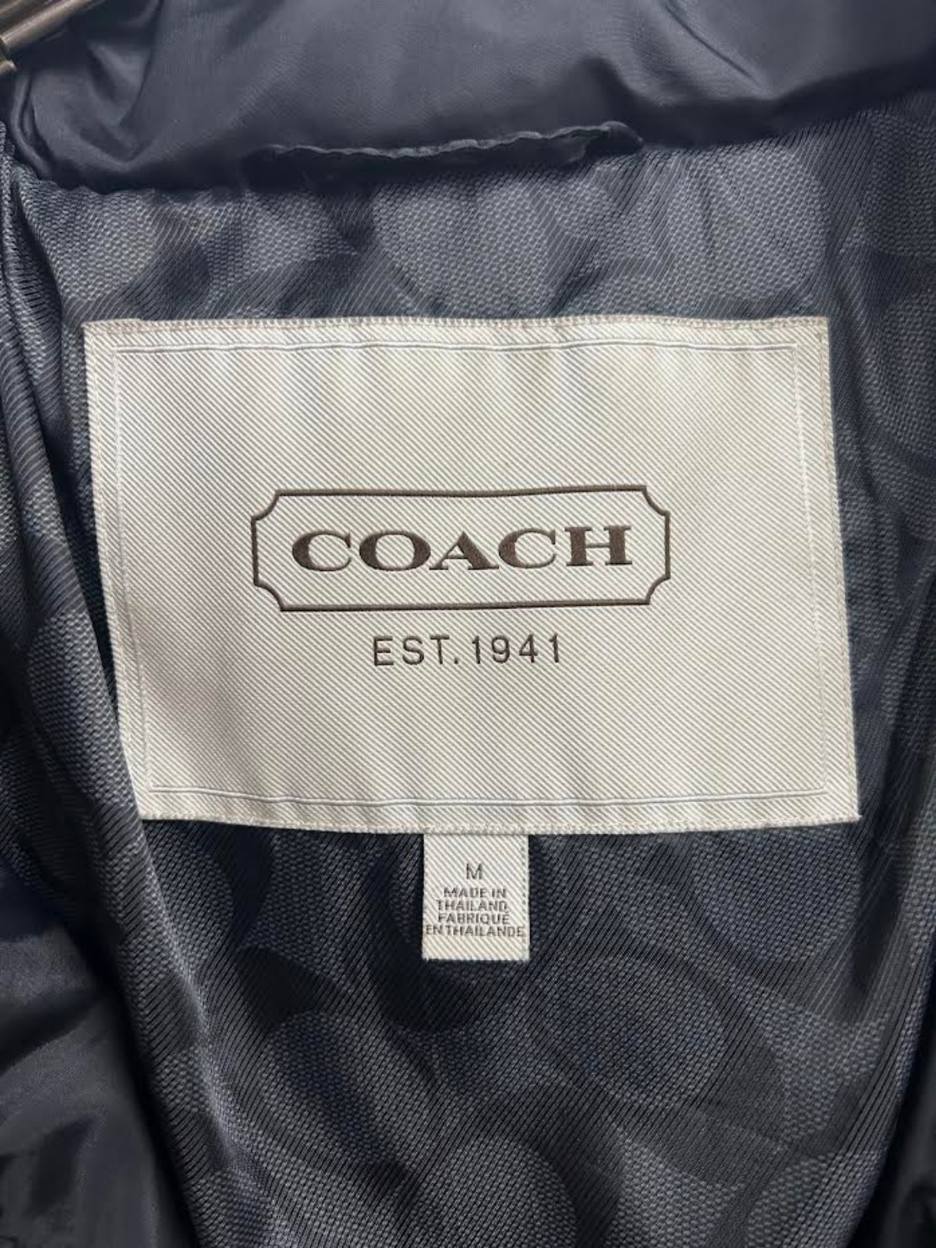 中古・古着通販】COACH (コーチ) ダウンジャケット ブラック サイズ:M