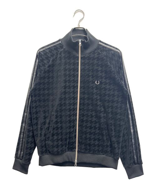 【中古・古着通販】FRED PERRY (フレッドペリー) ベロアトラックジャケット ブラック サイズ:L｜ブランド・古着通販  トレファク公式【TREFAC FASHION】スマホサイト