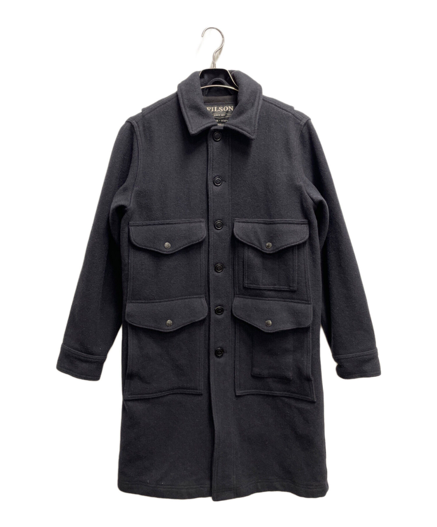 中古・古着通販】FILSON (フィルソン) ロングクルーザーコート ネイビー サイズ:S｜ブランド・古着通販 トレファク公式【TREFAC  FASHION】スマホサイト