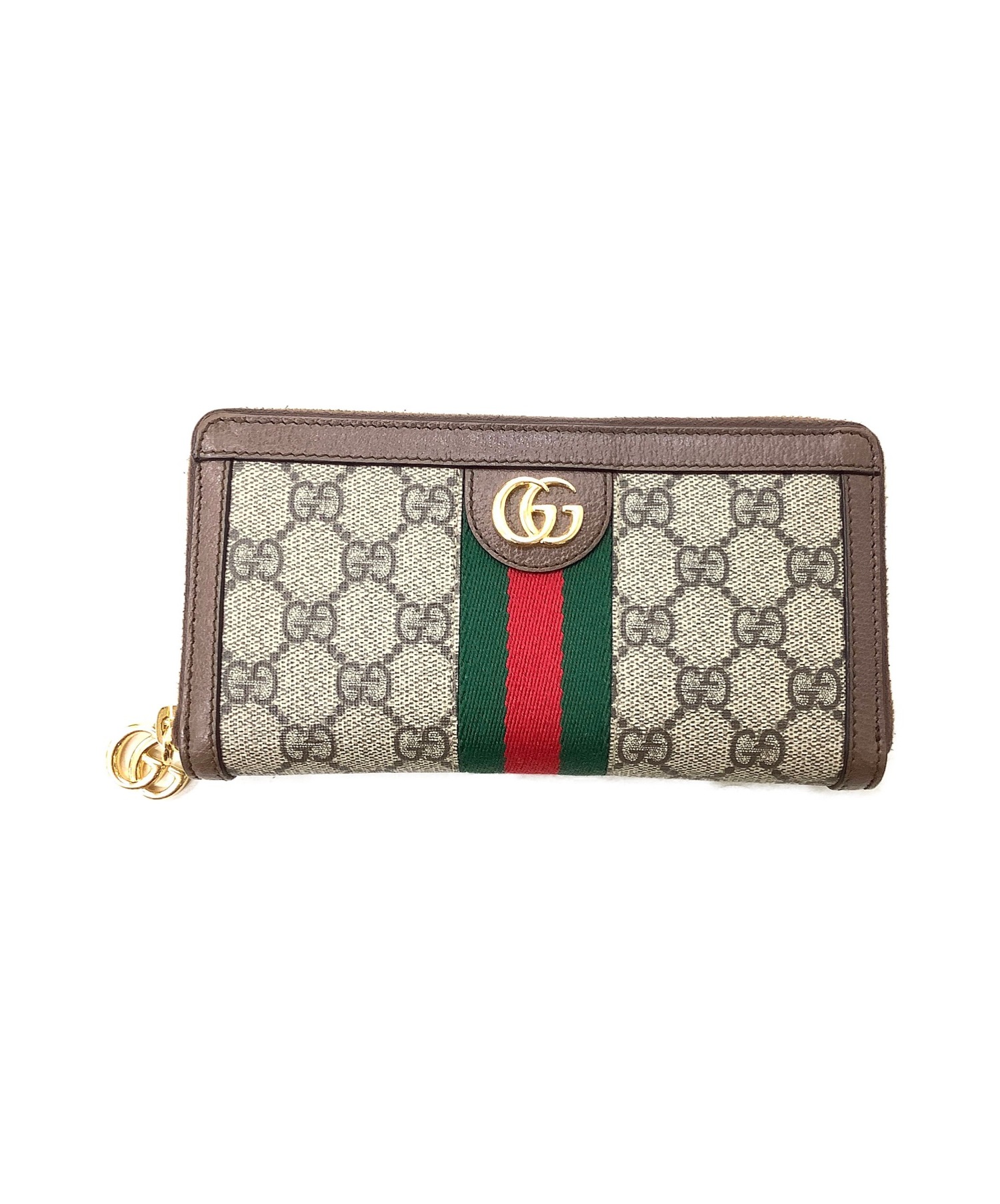 GUCCI (グッチ) 長財布 ブラウン GG ジップアラウンドウォレット 523154 96IWG 8745