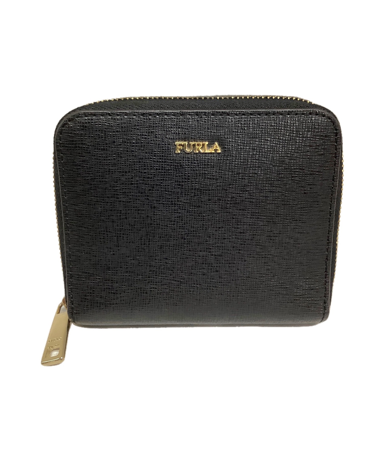 中古・古着通販】FURLA (フルラ) 2つ折り財布 ブラック｜ブランド