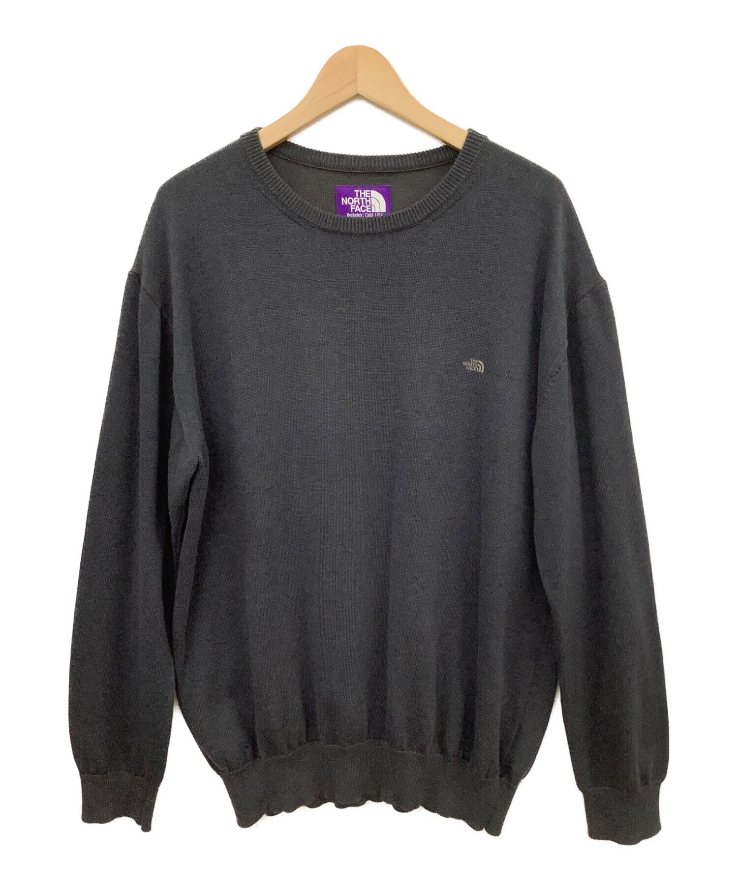 THE NORTHFACE PURPLELABEL (ザノースフェイス パープルレーベル) Pack Field Sweater グレー サイズ:L