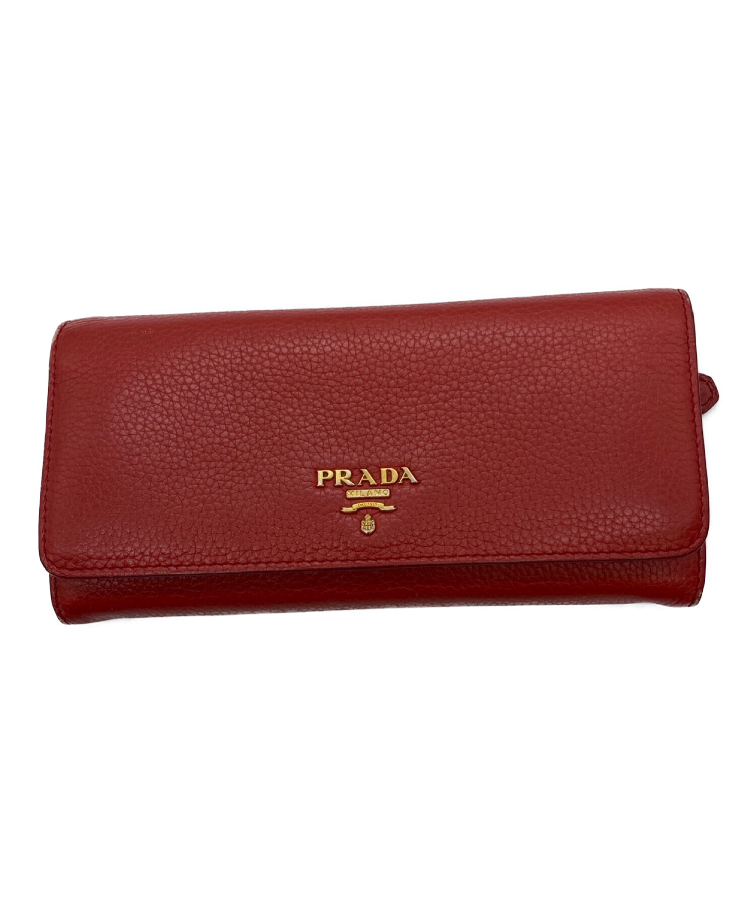 中古・古着通販】PRADA (プラダ) 長財布 レッド｜ブランド・古着通販