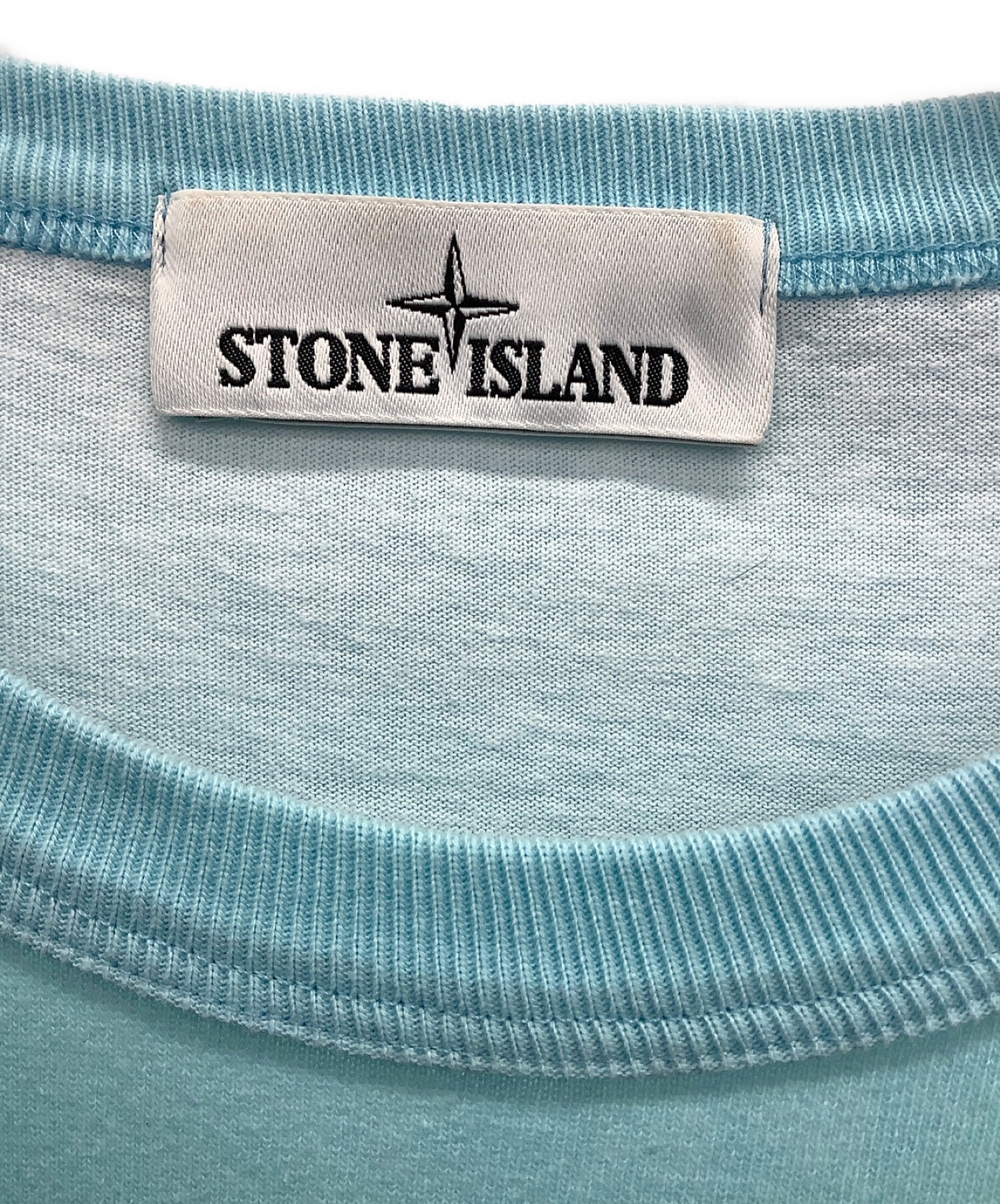 STONE ISLAND (ストーンアイランド) ロゴTシャツ スカイブルー サイズ:XL