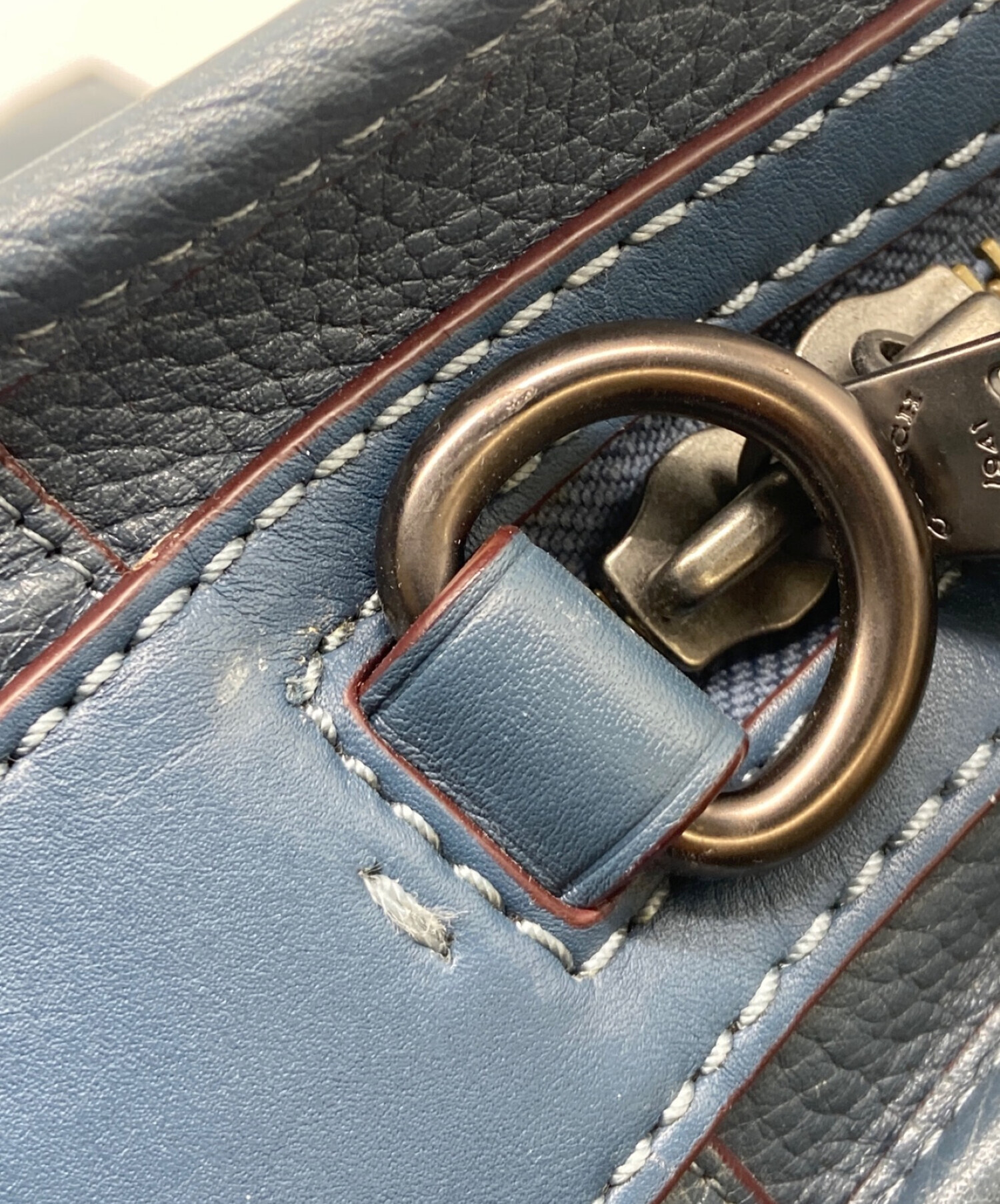 中古・古着通販】COACH (コーチ) ローグ ブリーフ グラブタン ペブルレザー 2WAY ブリーフケース ネイビー｜ブランド・古着通販  トレファク公式【TREFAC FASHION】スマホサイト