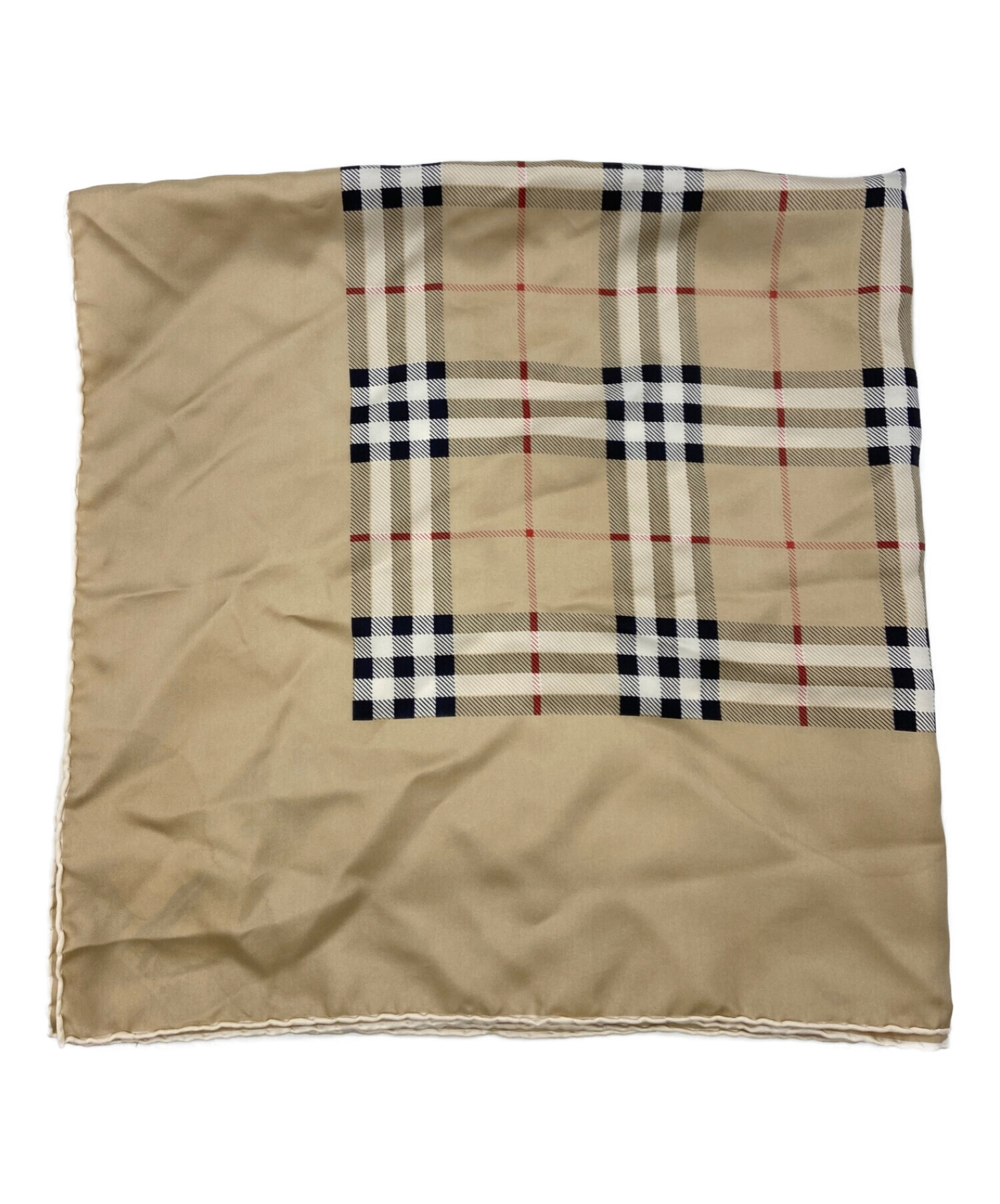 BURBERRY (バーバリー) シルクスカーフ ブラウン