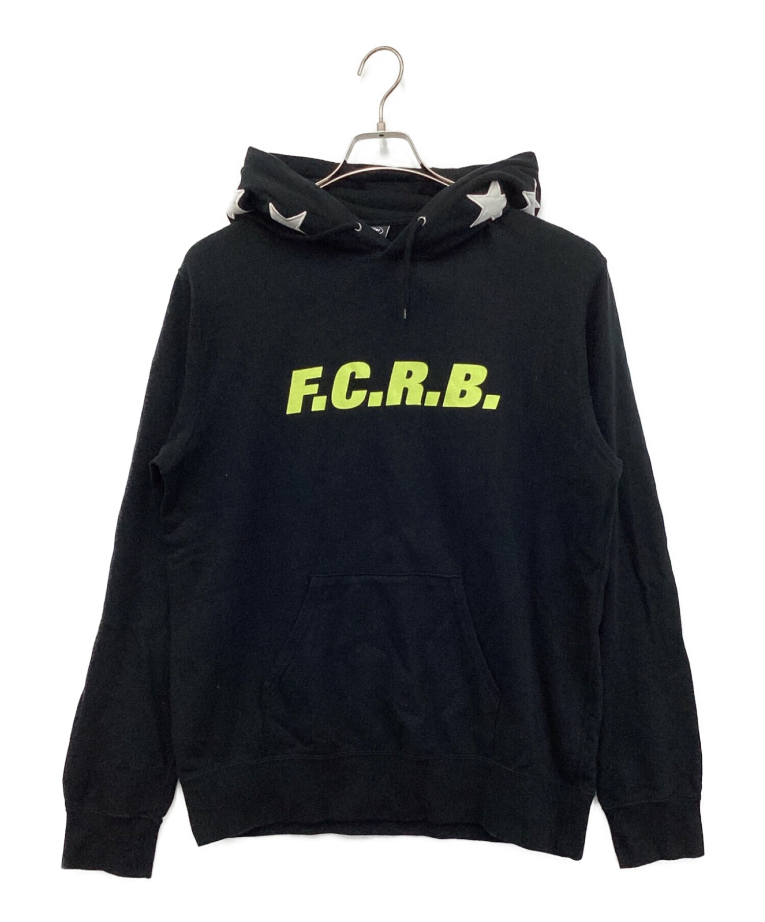 F.C.R.B. (エフシーアールビー) パーカー ブラック×グリーン サイズ:M