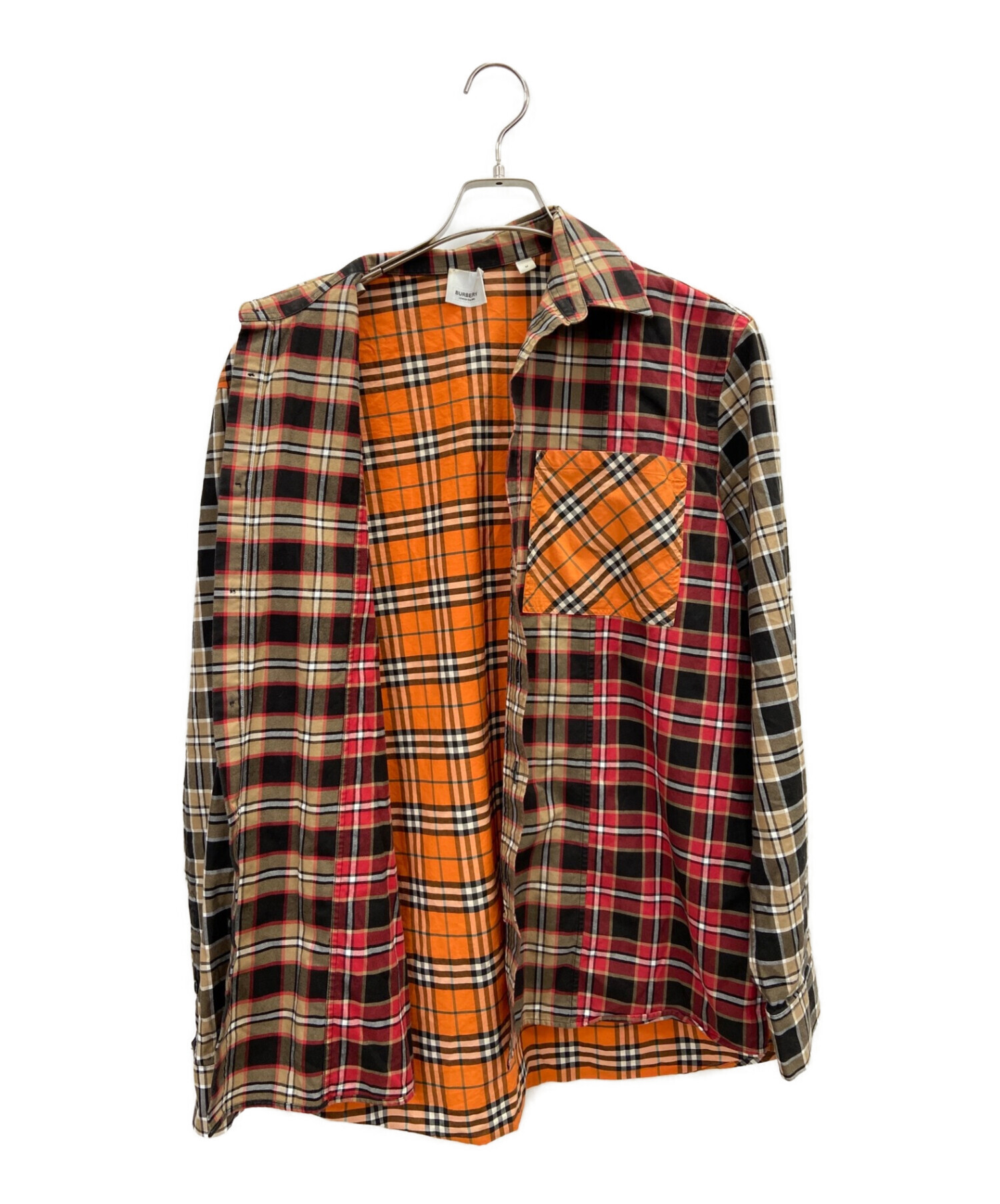 中古・古着通販】BURBERRY (バーバリー) チェックシャツ ブラック