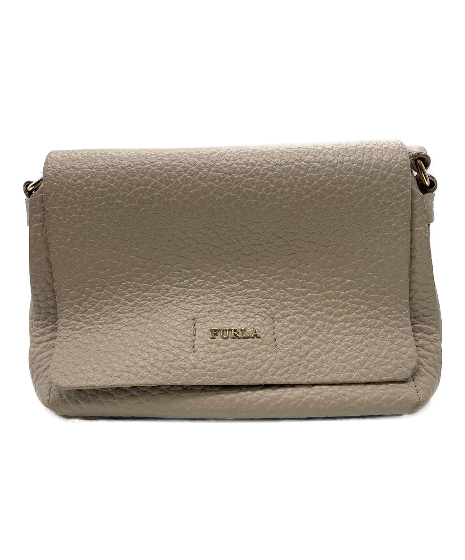 中古・古着通販】FURLA (フルラ) ショルダーバッグ ベージュ｜ブランド