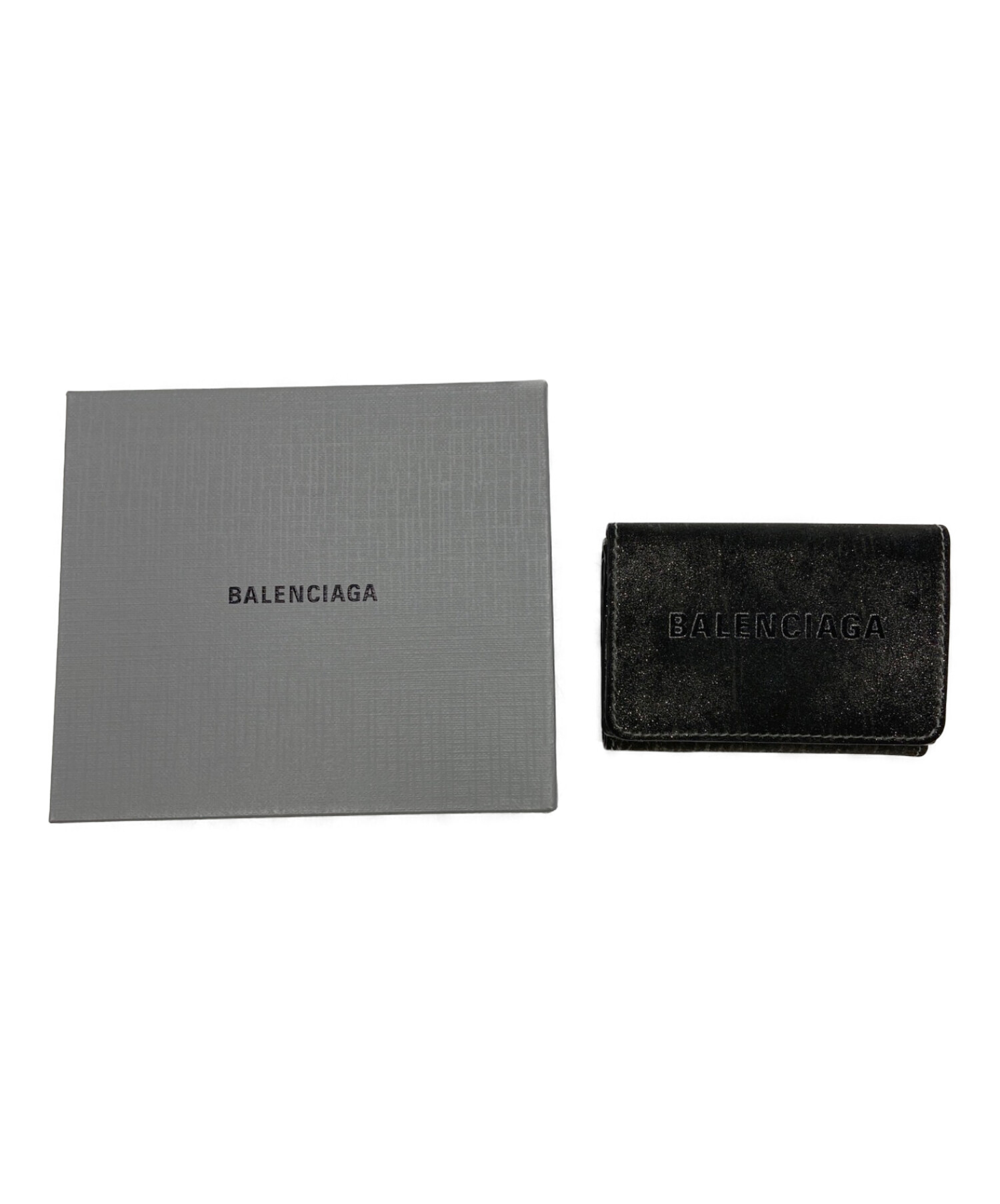 中古・古着通販】BALENCIAGA (バレンシアガ) 3つ折り財布 シルバー