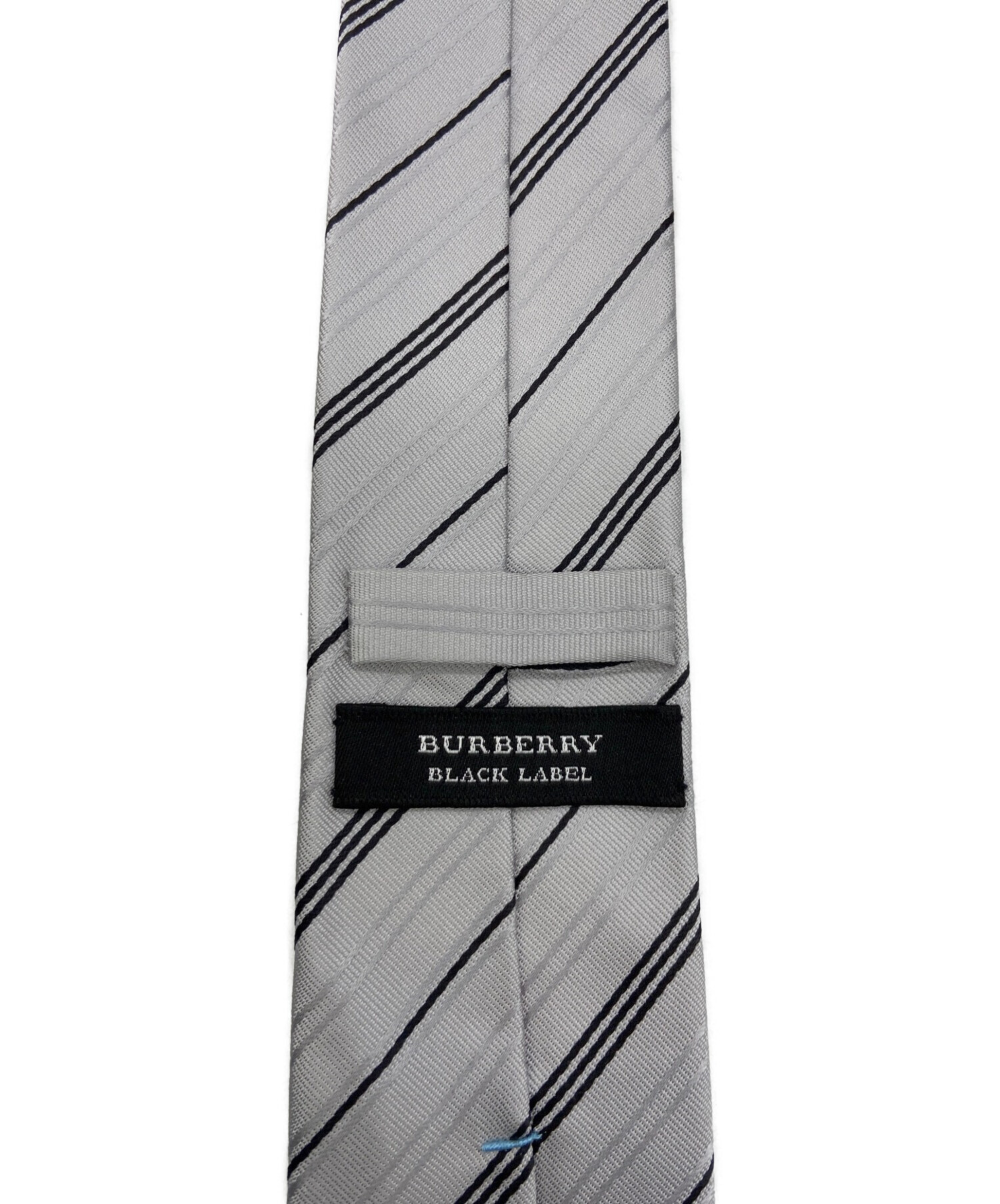 BURBERRY BLACK LABEL (バーバリーブラックレーベル) ネクタイ グレー サイズ:-