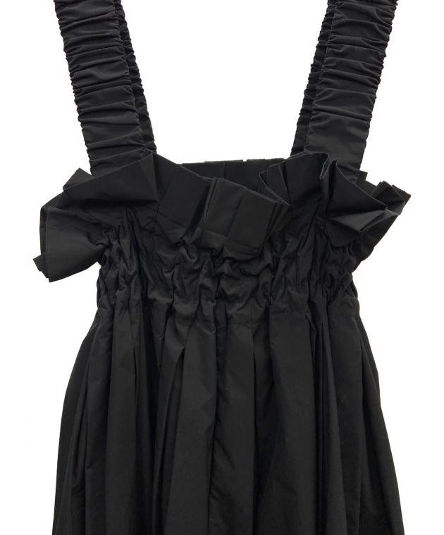 COEL (コエル) ギャザーショルダージャンパースカート ブラック サイズ:36