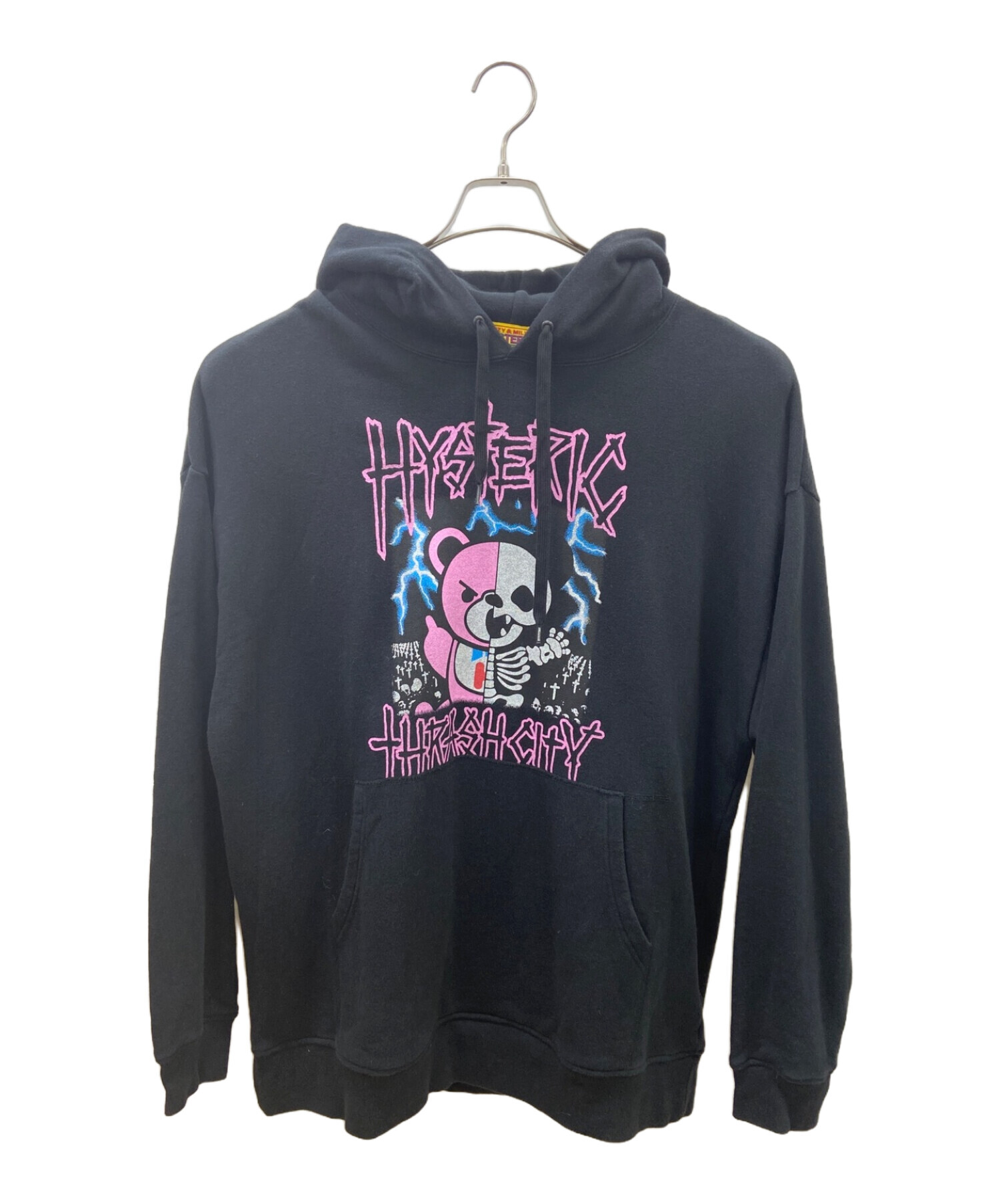 中古・古着通販】Hysteric Glamour (ヒステリックグラマー) オーバーサイズパーカー ブラック サイズ:FREE｜ブランド・古着通販  トレファク公式【TREFAC FASHION】スマホサイト