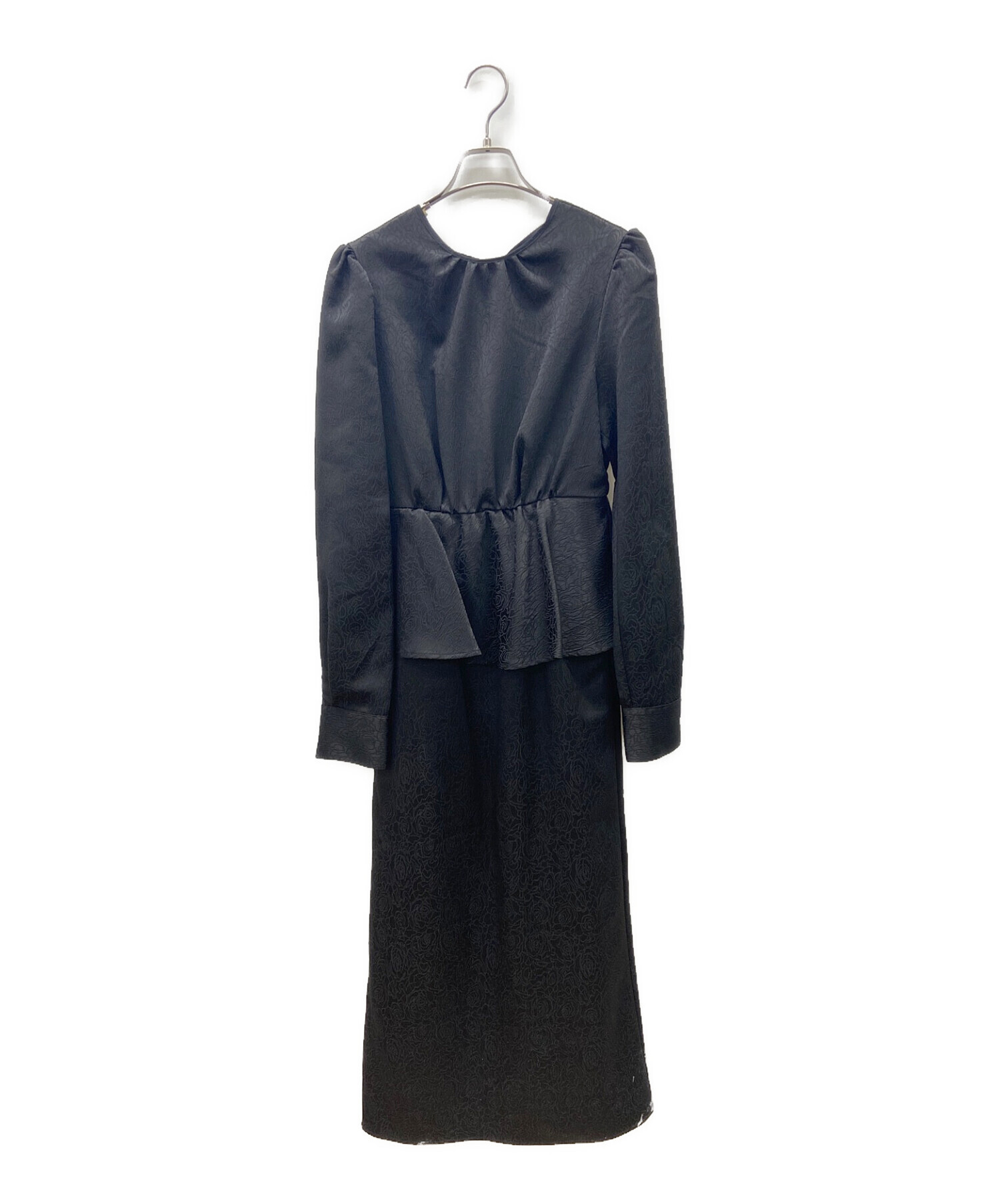 AMERI (アメリ) LADY LIKE PEPLUM DRESS ブラック サイズ:M