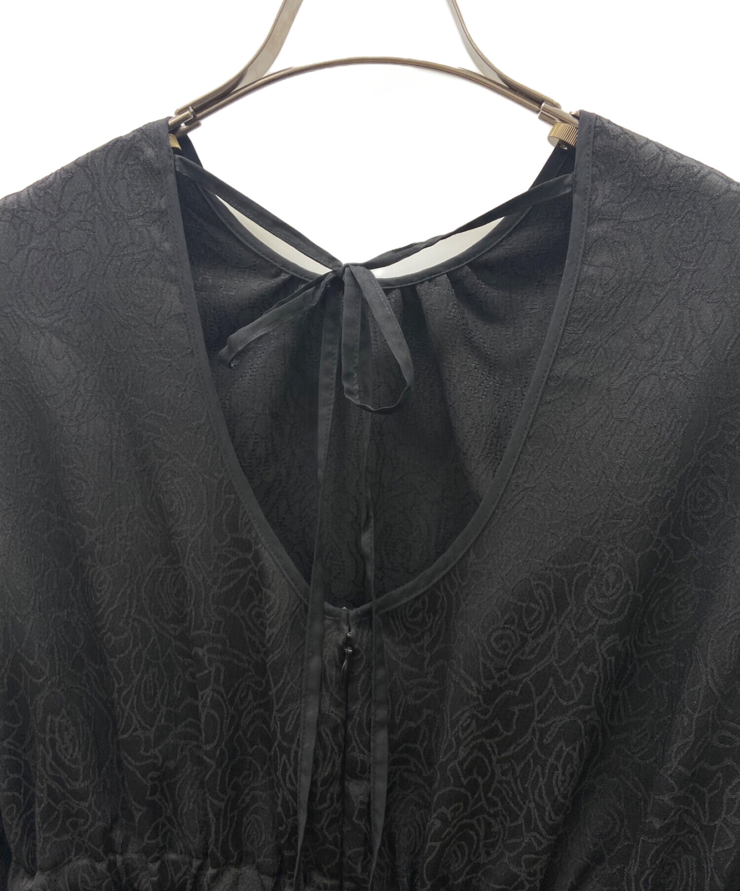 AMERI (アメリ) LADY LIKE PEPLUM DRESS ブラック サイズ:M