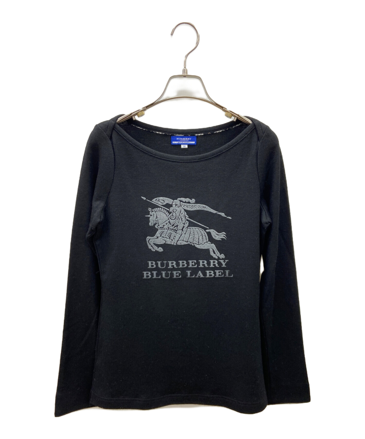 中古・古着通販】BURBERRY LONDON (バーバリーロンドン) 長袖プリントカットソー ブラック サイズ:38｜ブランド・古着通販  トレファク公式【TREFAC FASHION】スマホサイト