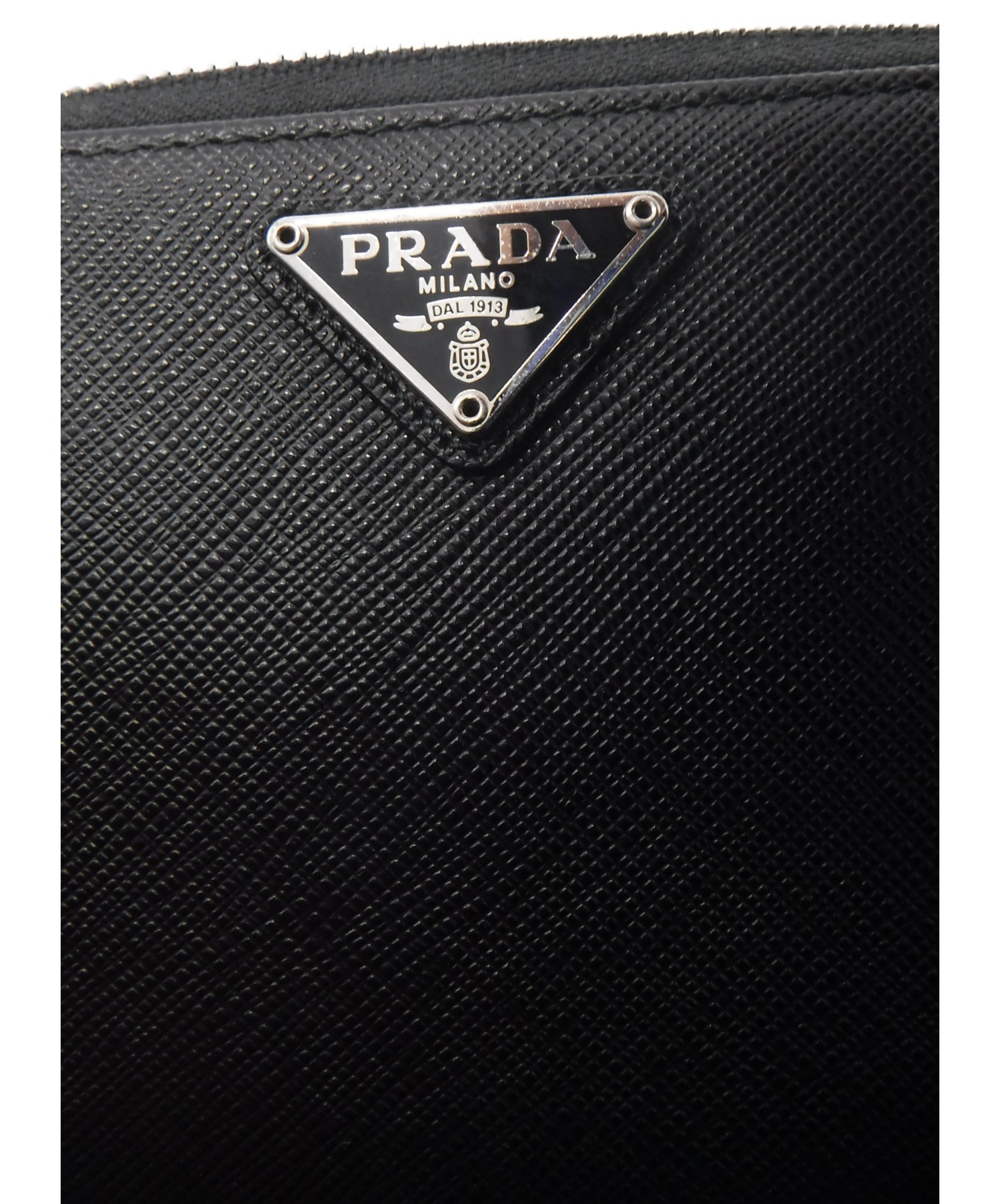 中古・古着通販】PRADA (プラダ) 長財布 ブラック サフィアーノ 1ML506