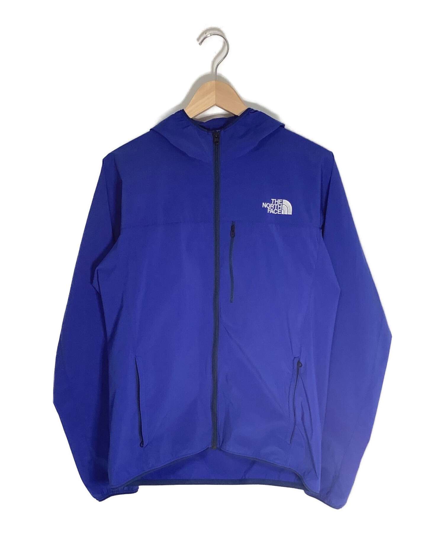 THE NORTH FACE (ザ ノース フェイス) マウンテンソフトシェルフーディ ブルー サイズ:M