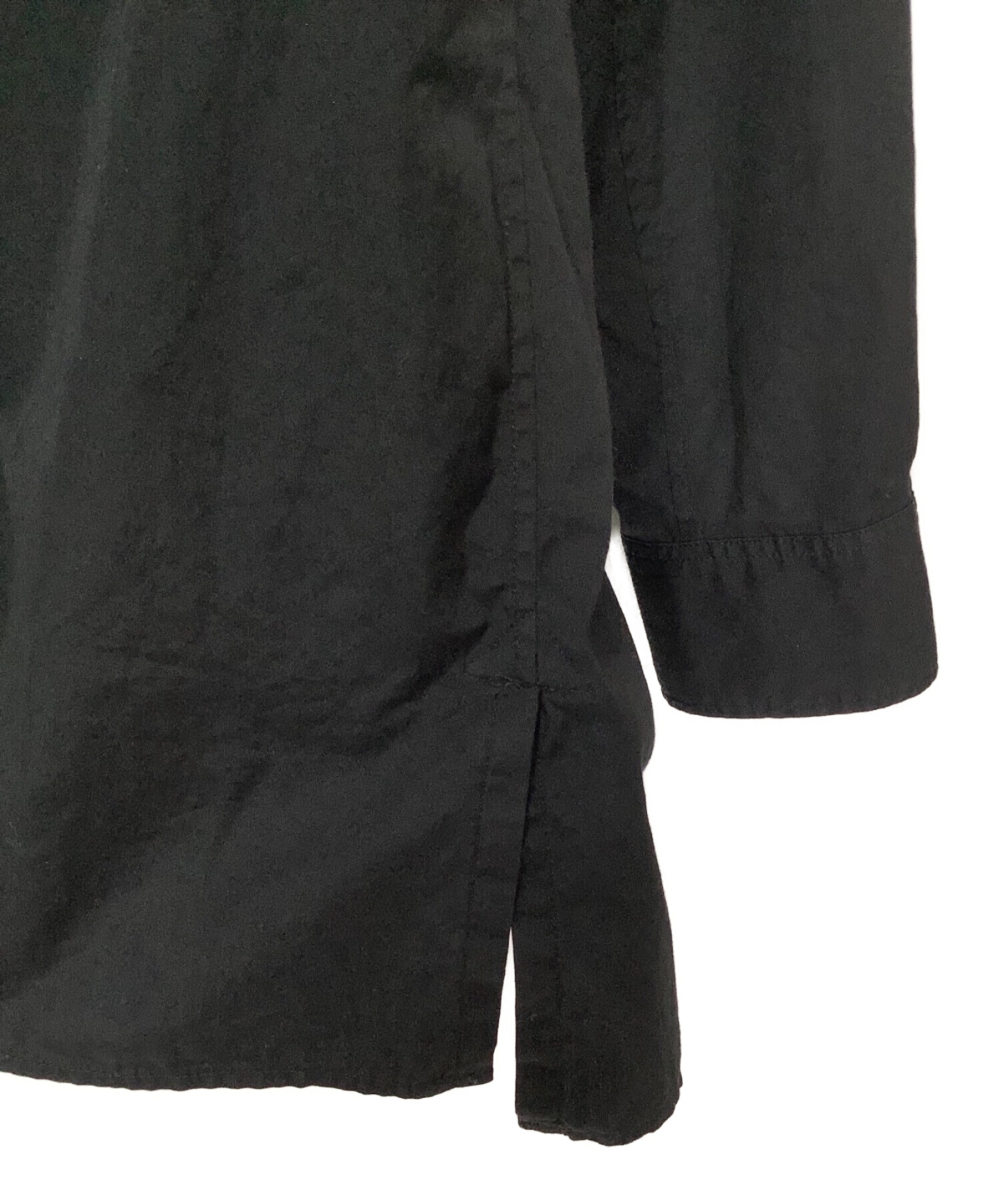 ヨウジヤマモト　syte  100/2ブロードシャツ 3 ブラックコットンタグ付き状態