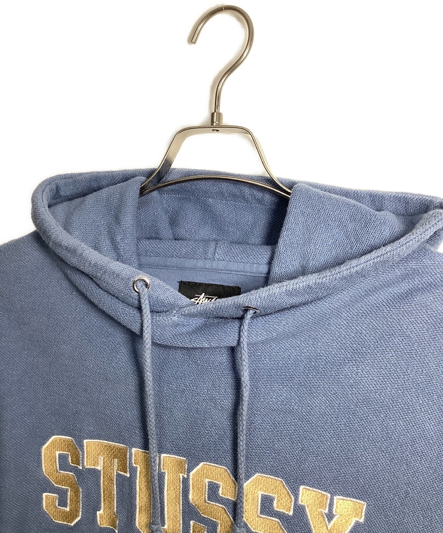 stussy (ステューシー) ロゴパーカー ブルー サイズ:L