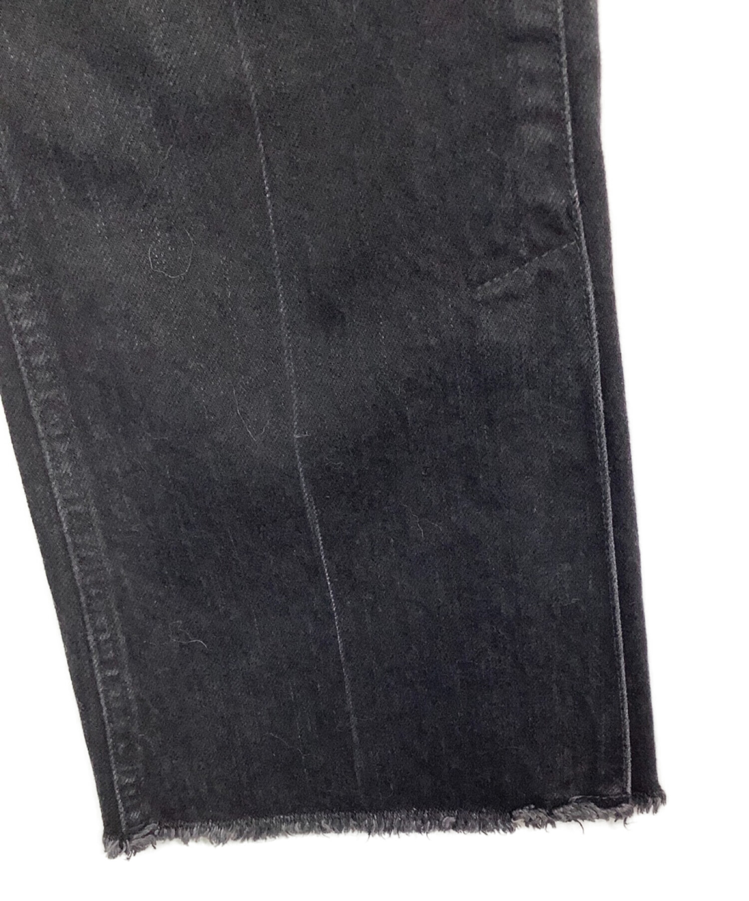 PHEENY (フィーニー) フレアデニムパンツ ブラック サイズ:27 未使用品