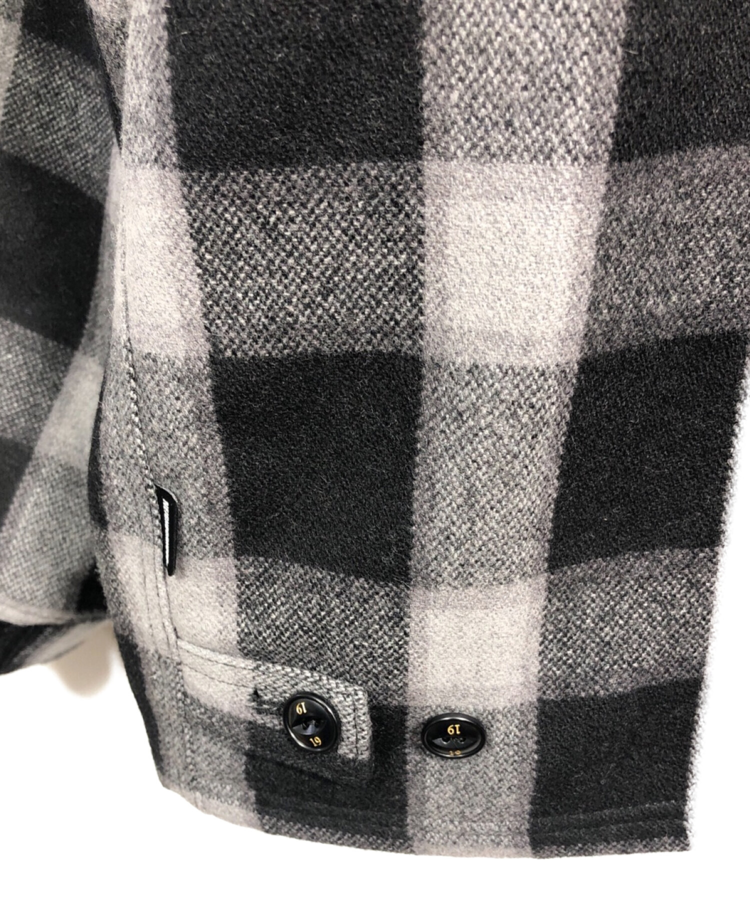 NEIGHBORHOOD (ネイバーフッド) BUFFALO CHECK JK ブラック×グレー サイズ:L