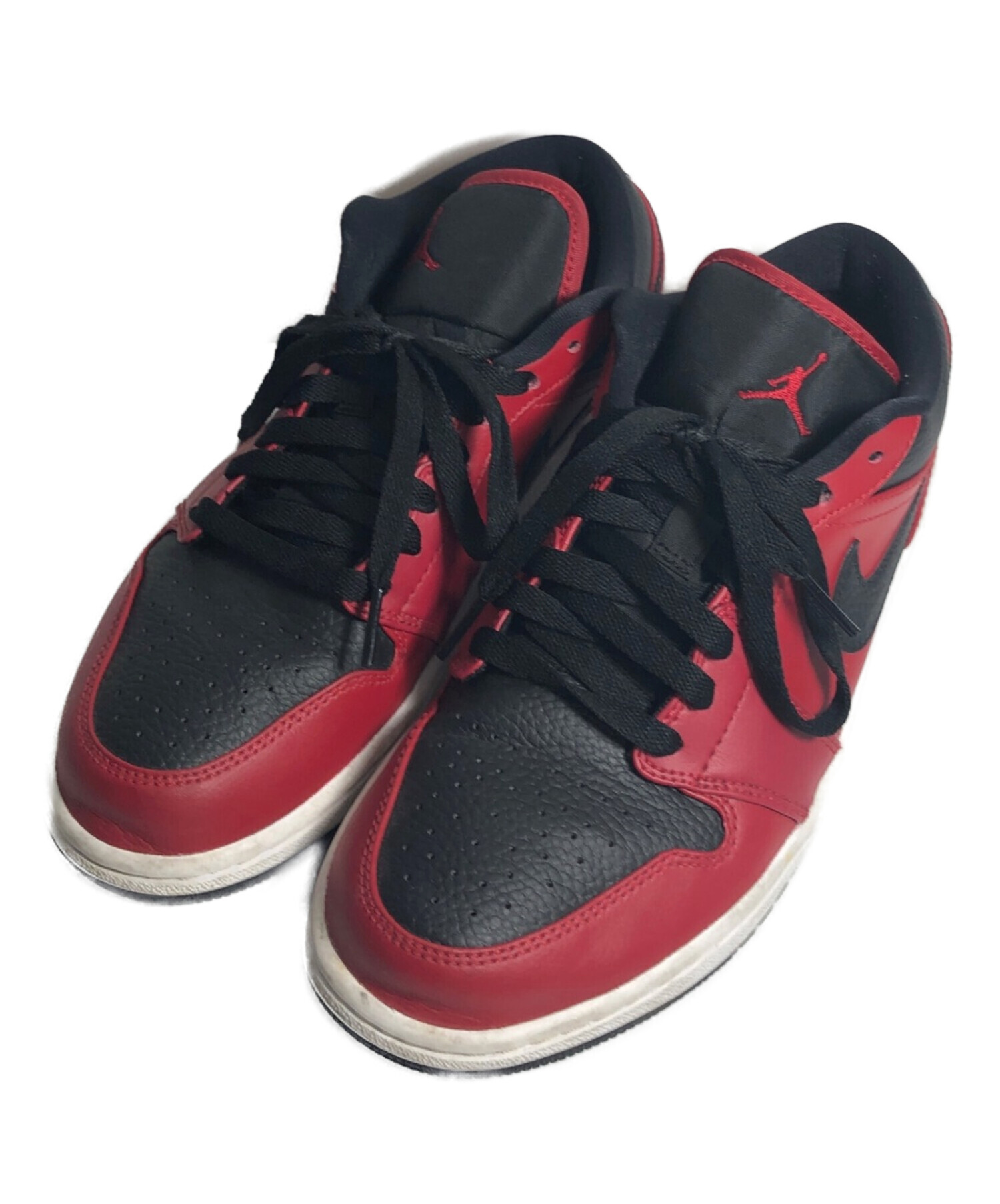 NIKE (ナイキ) AIR JORDAN 1 LOW ブラック×レッド サイズ:US 8