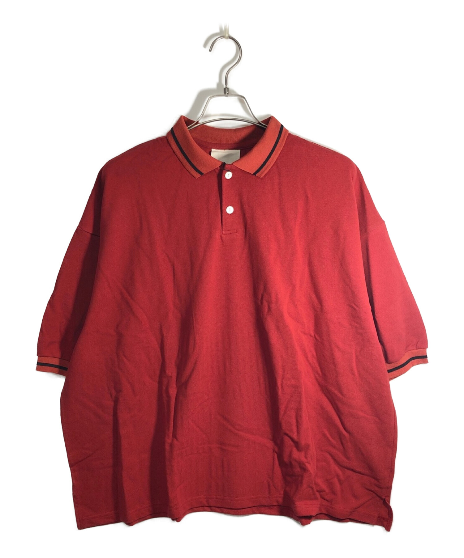 中古・古着通販】refomed (リフォメッド) OLD MAN POLO レッド サイズ