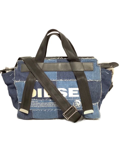 中古・古着通販】DIESEL (ディーゼル) デニムサッチェルバッグ ブルー