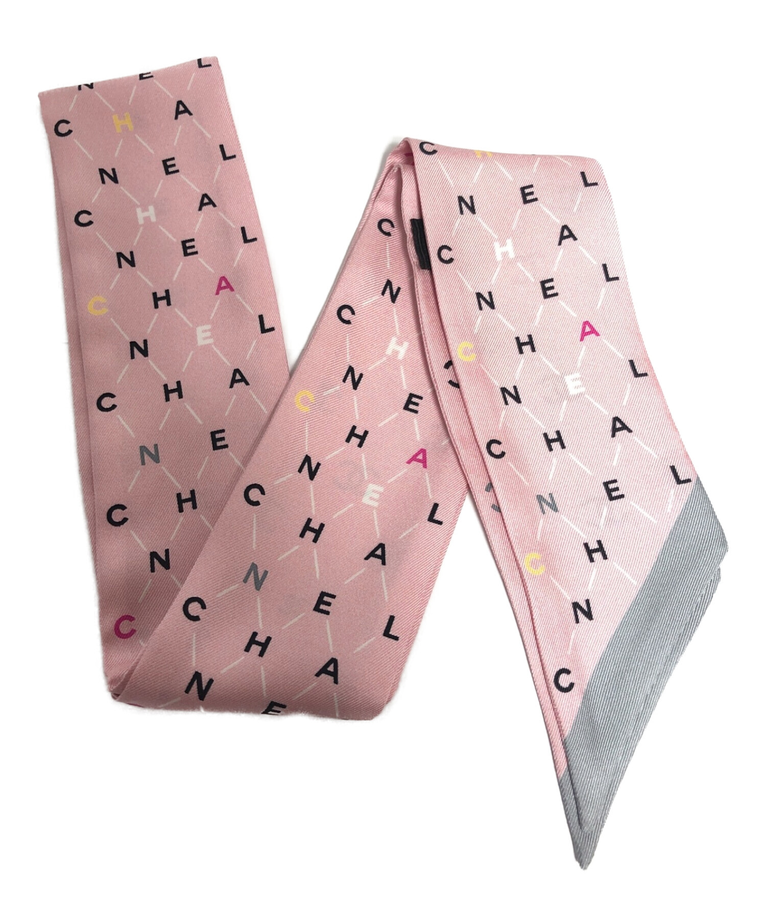 最終値下げ【新品・完売】CHANEL シャネル スカーフ ピンク リボン柄ファッション小物