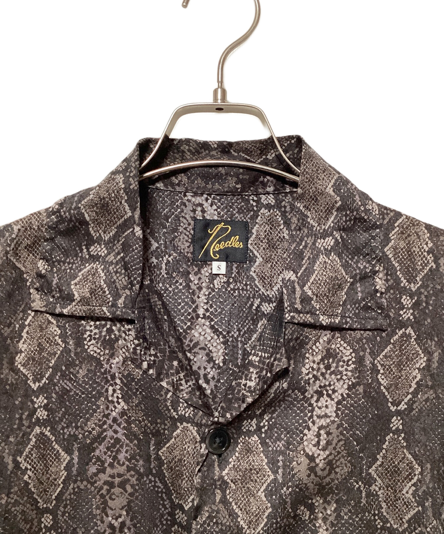 中古・古着通販】Needles (ニードルズ) Cabana Shirt - Python Pt グレー×ブラック サイズ:S｜ブランド・古着通販  トレファク公式【TREFAC FASHION】スマホサイト