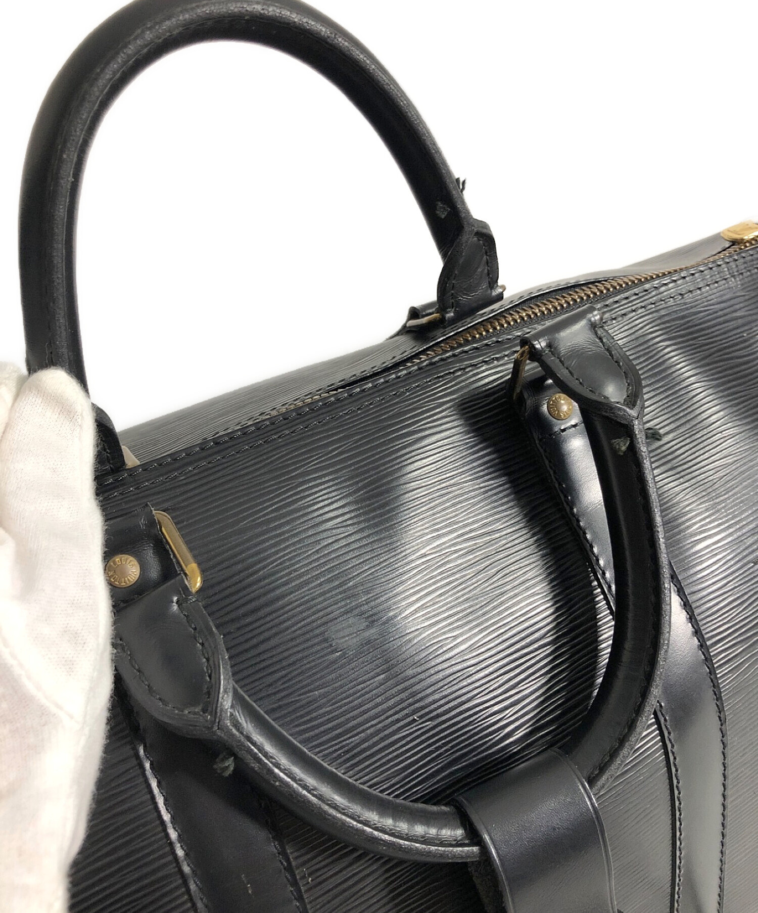 中古・古着通販】LOUIS VUITTON (ルイ ヴィトン) キーポル50 ブラック