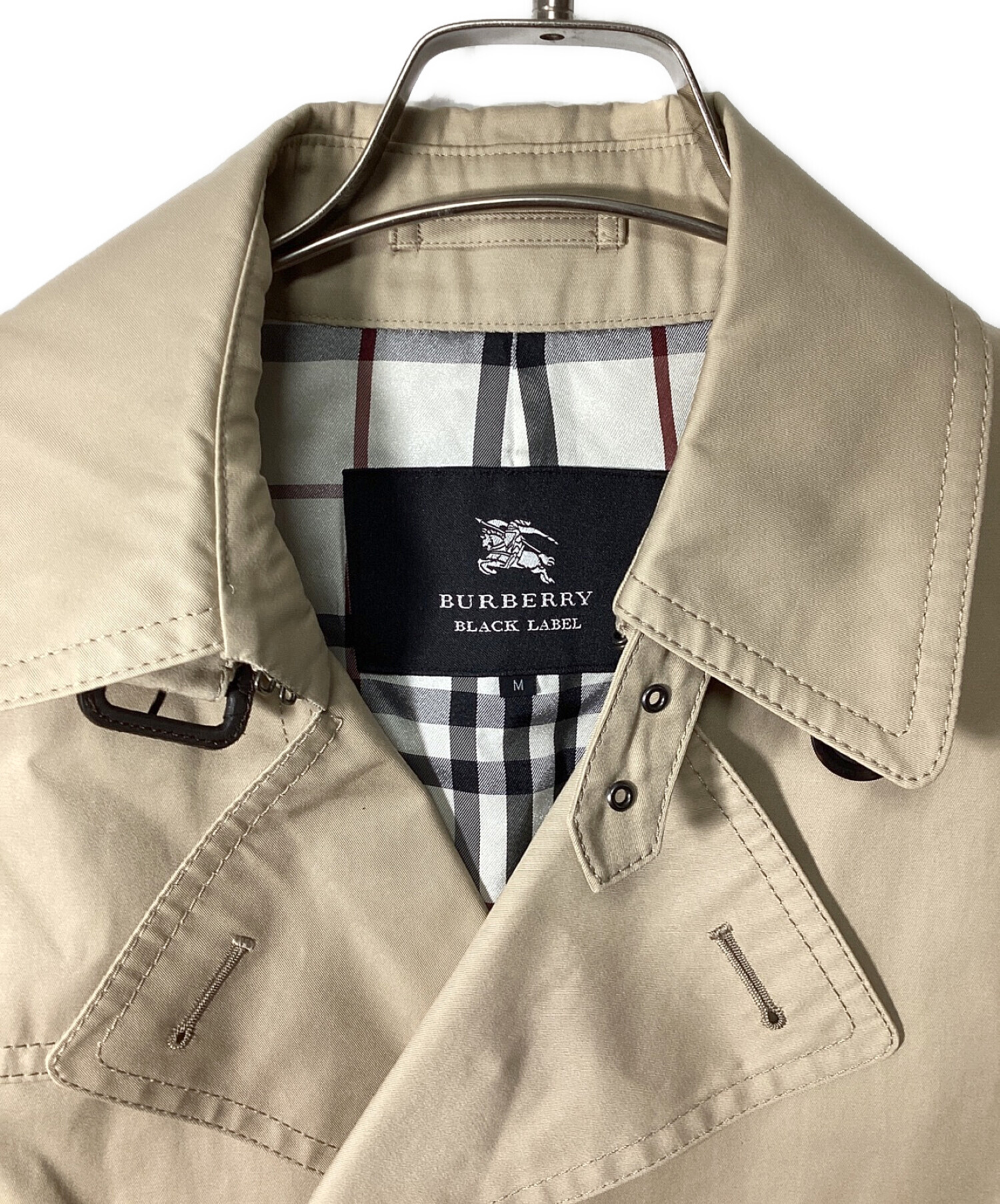 中古・古着通販】BURBERRY BLACK LABEL (バーバリーブラックレーベル) トレンチコート ベージュ サイズ:M｜ブランド・古着通販  トレファク公式【TREFAC FASHION】スマホサイト