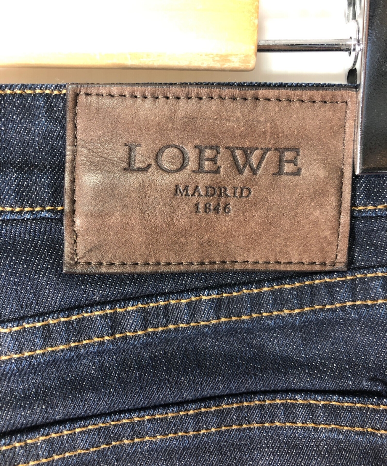 中古・古着通販】LOEWE (ロエベ) デニムパンツ インディゴ サイズ:38