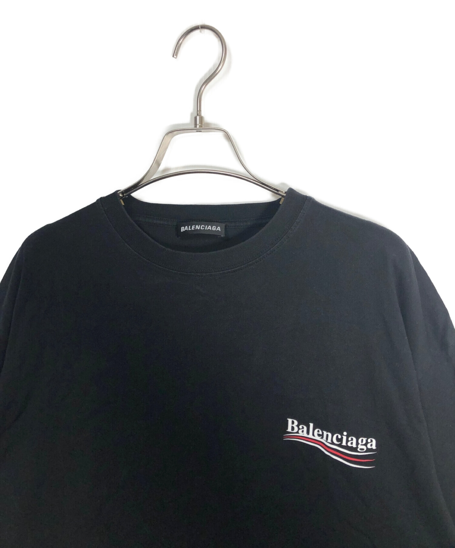 BALENCIAGA (バレンシアガ) Political Campaign Regular Fit T ブラック サイズ:M