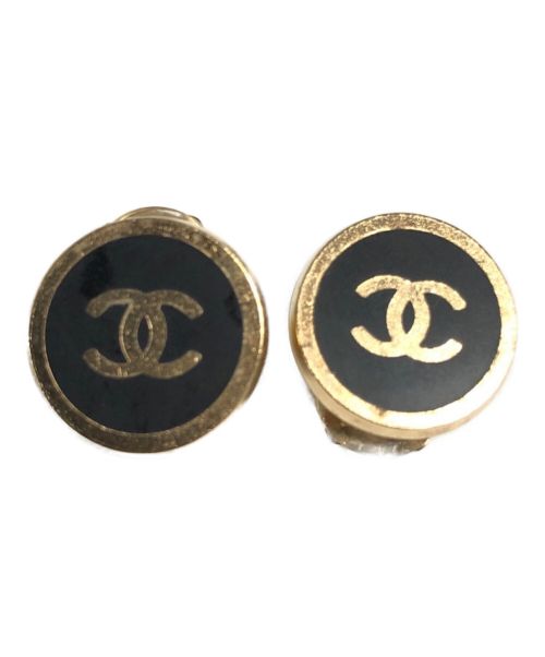 【中古・古着通販】CHANEL (シャネル) ココマークイヤリング ブラック×ゴールド｜ブランド・古着通販 トレファク公式【TREFAC  FASHION】スマホサイト