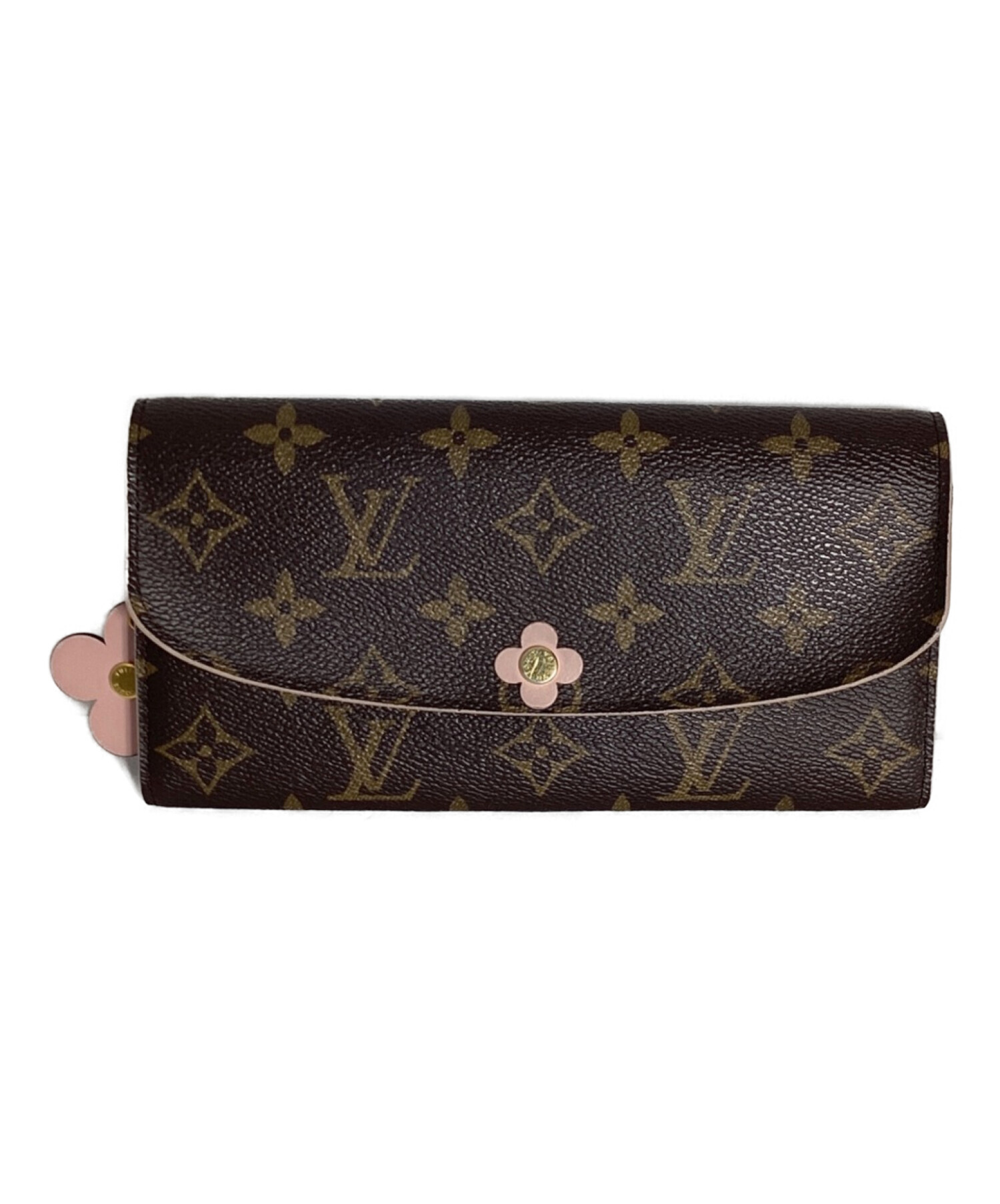 中古・古着通販】LOUIS VUITTON (ルイ ヴィトン) ポルトフォイユ・エミリー フラワー ブラウン｜ブランド・古着通販  トレファク公式【TREFAC FASHION】スマホサイト