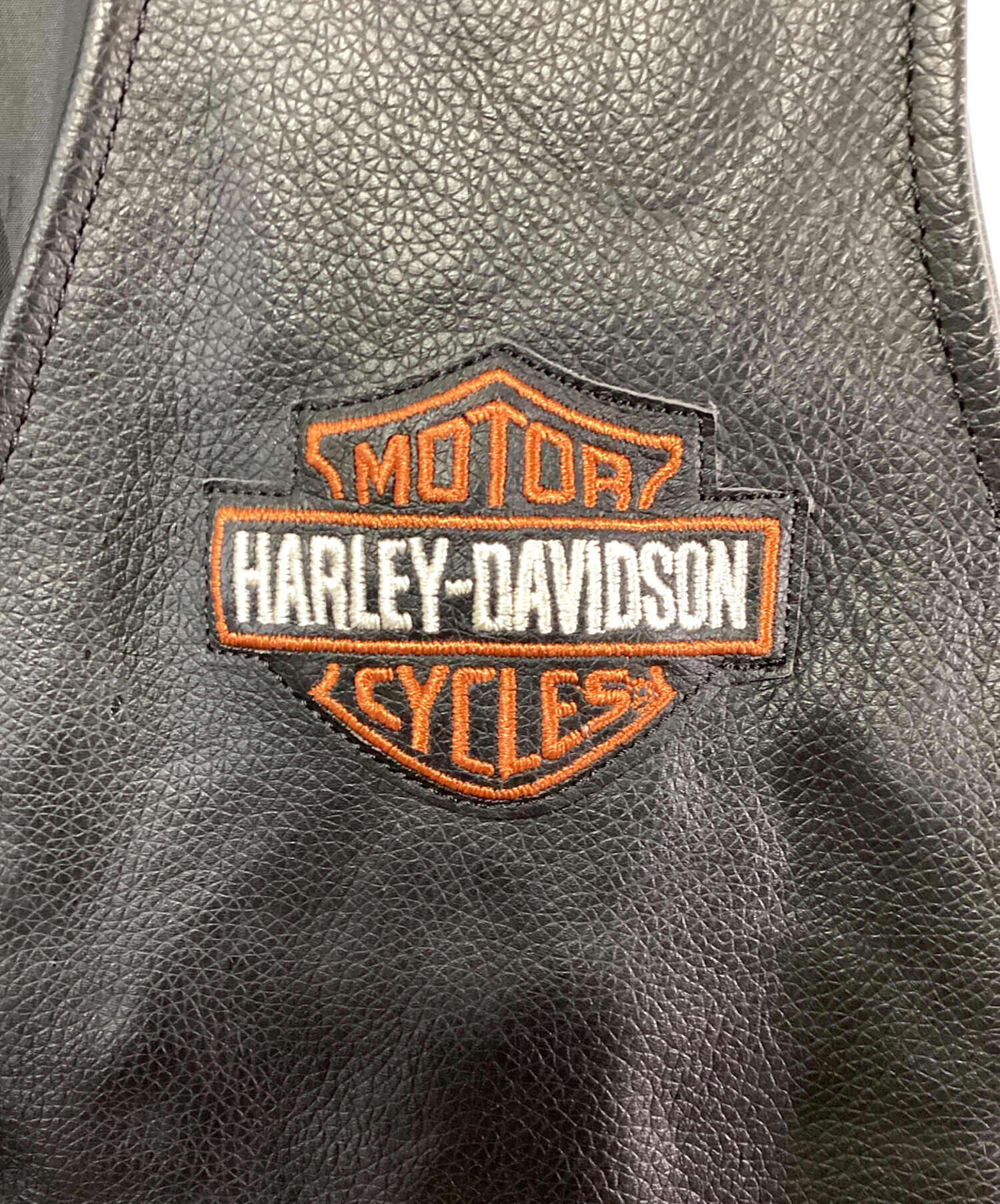 中古・古着通販】HARLEY-DAVIDSON (ハーレーダビッドソン) レザーベスト ブラック サイズ:L｜ブランド・古着通販  トレファク公式【TREFAC FASHION】スマホサイト