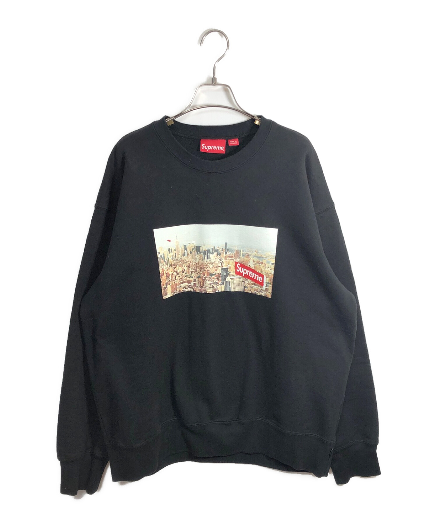 中古・古着通販】SUPREME (シュプリーム) Aerial Crewneck ブラック ...